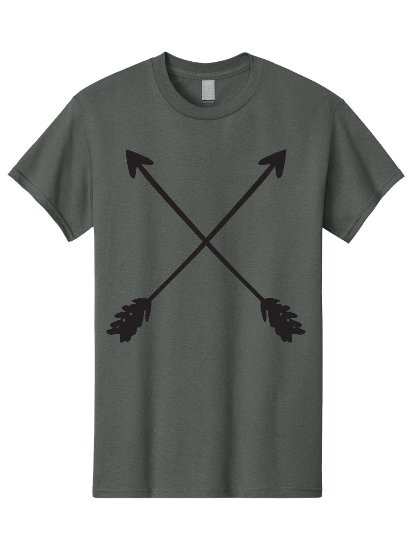 Crossed-Arrows Men'S Graphic Tee, 100% Cotton, Comfortable Casual Summer Wear, Machine Washable, Crossed Arrows, Arrow Symbol, Bold Graphics, Graphic Design Elements, Minimalist Art, Symbol Design, Vector Graphics Aac617 11