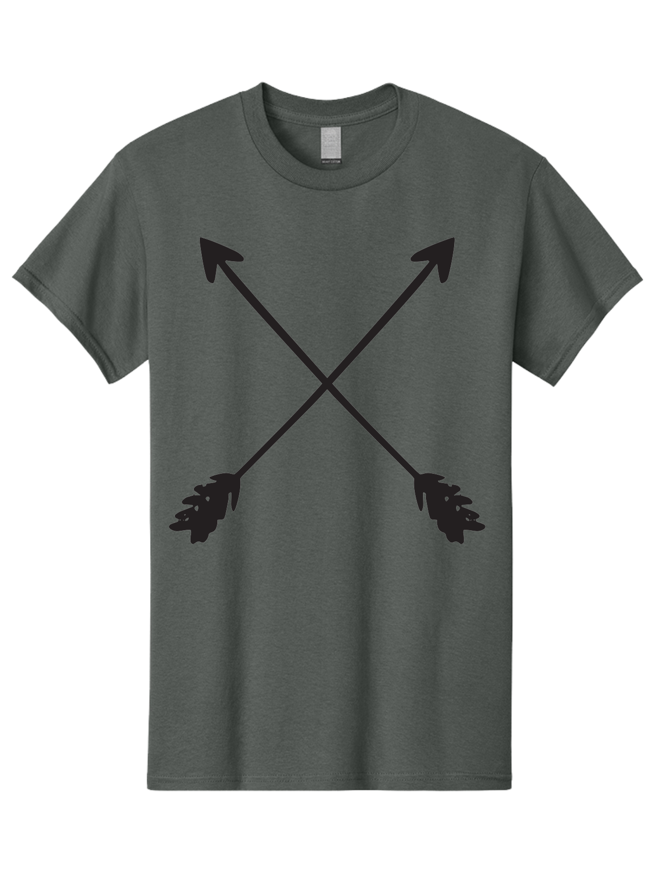 Crossed-Arrows Men'S Graphic Tee, 100% Cotton, Comfortable Casual Summer Wear, Machine Washable, Crossed Arrows, Arrow Symbol, Bold Graphics, Graphic Design Elements, Minimalist Art, Symbol Design, Vector Graphics Aac617 7