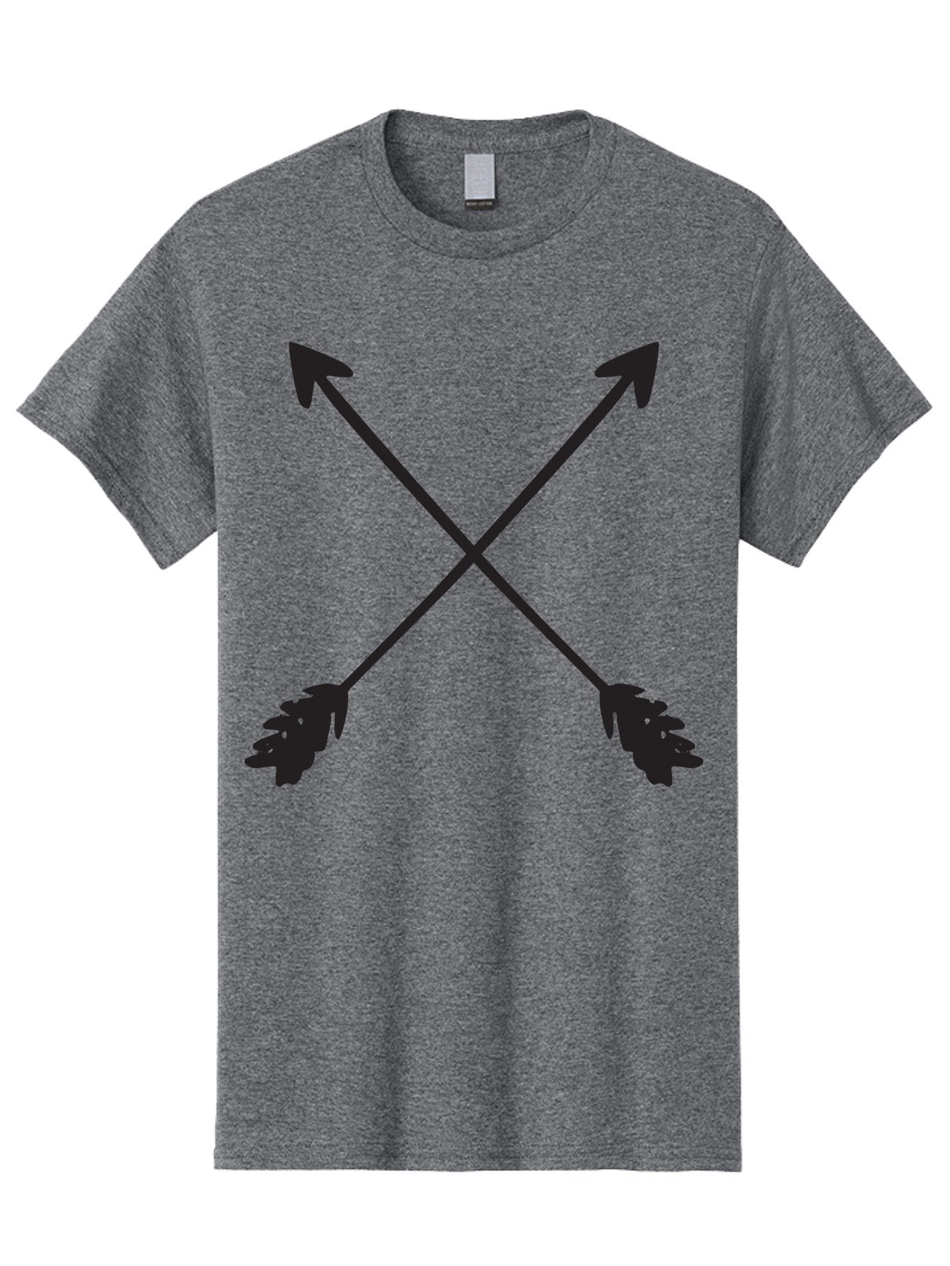 Crossed-Arrows Men'S Graphic Tee, 100% Cotton, Comfortable Casual Summer Wear, Machine Washable, Crossed Arrows, Arrow Symbol, Bold Graphics, Graphic Design Elements, Minimalist Art, Symbol Design, Vector Graphics Aac617 7