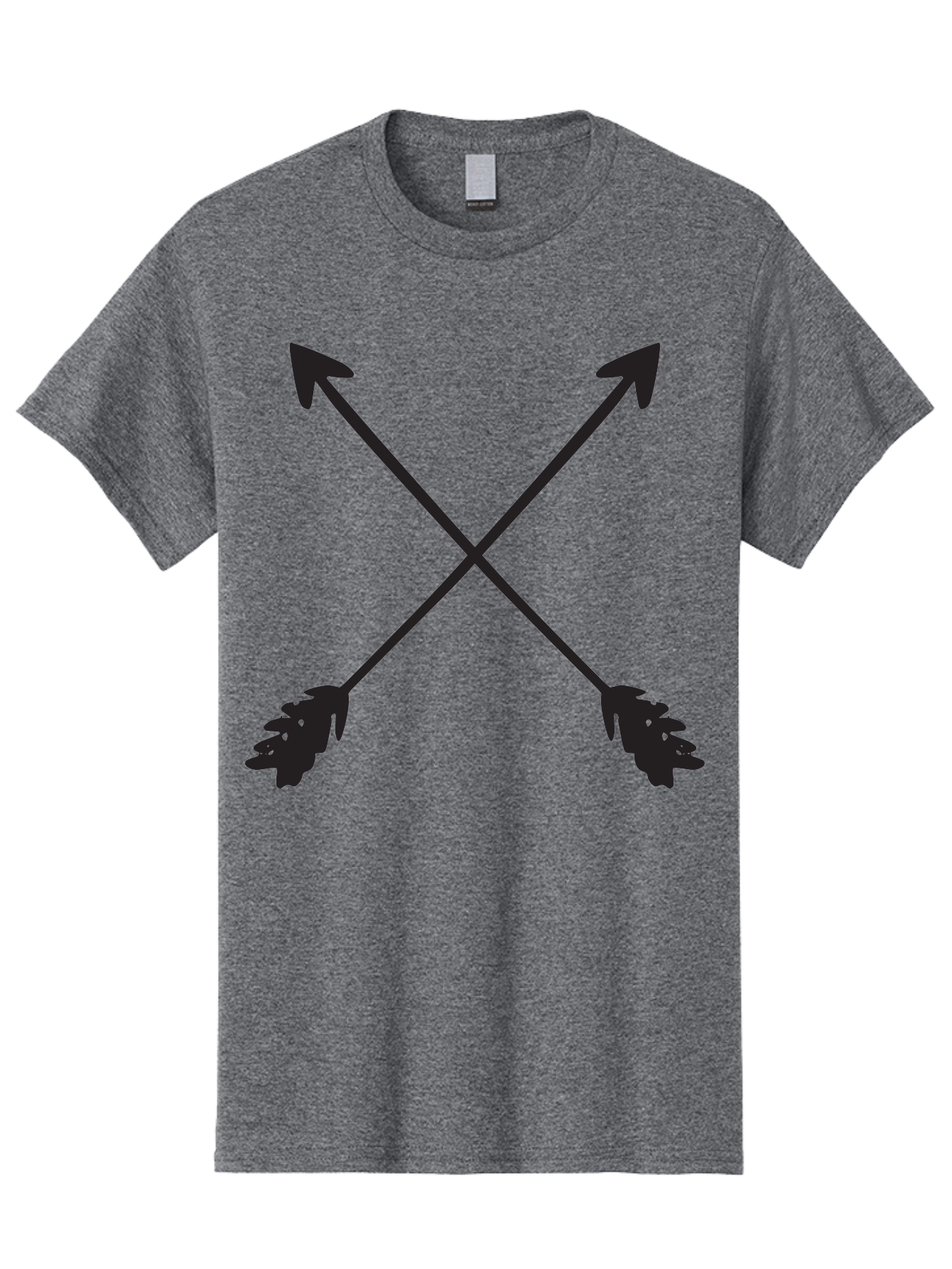 Crossed-Arrows Men'S Graphic Tee, 100% Cotton, Comfortable Casual Summer Wear, Machine Washable, Crossed Arrows, Arrow Symbol, Bold Graphics, Graphic Design Elements, Minimalist Art, Symbol Design, Vector Graphics Aac617 25