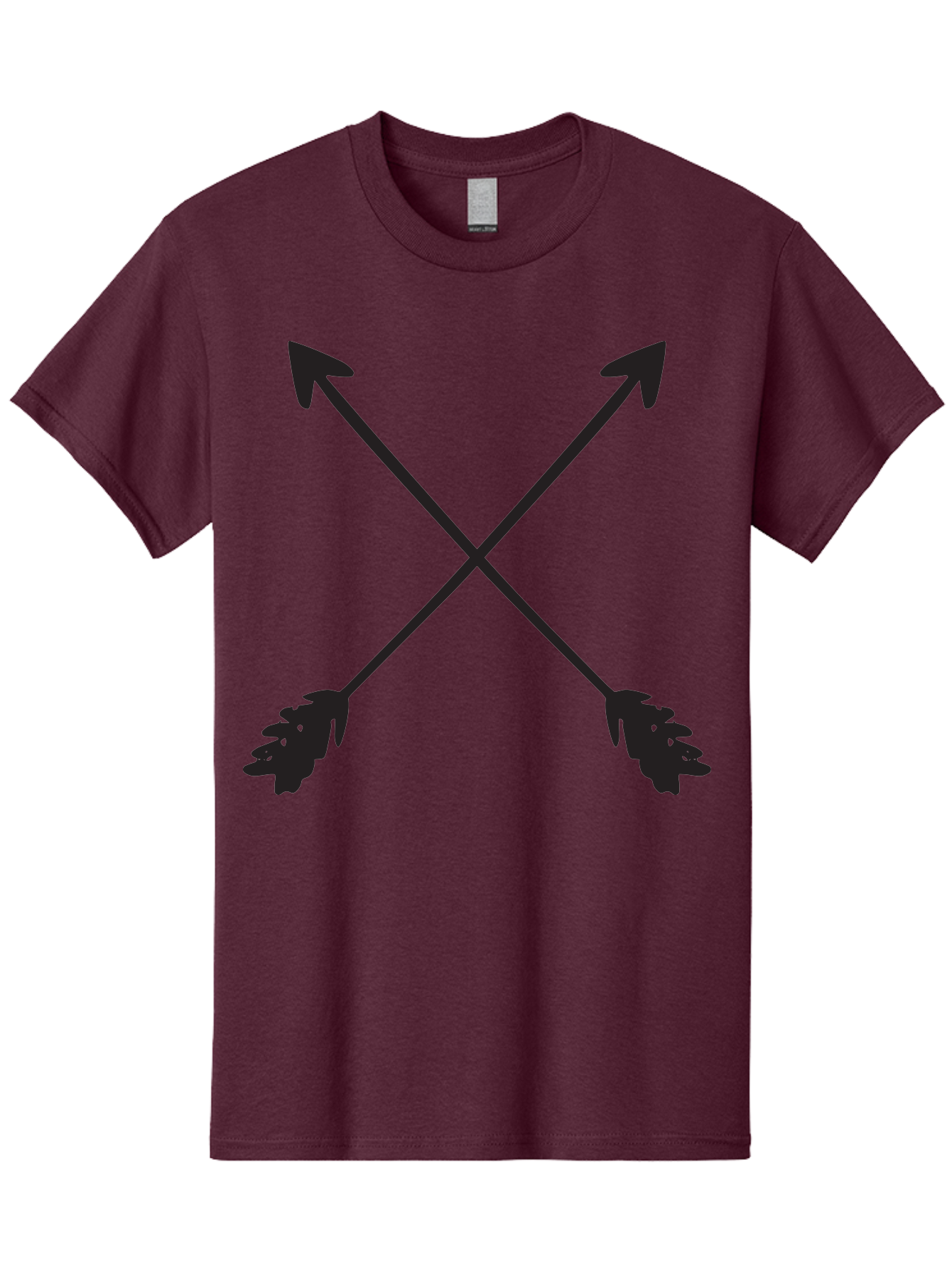 Crossed-Arrows Men'S Graphic Tee, 100% Cotton, Comfortable Casual Summer Wear, Machine Washable, Crossed Arrows, Arrow Symbol, Bold Graphics, Graphic Design Elements, Minimalist Art, Symbol Design, Vector Graphics Aac617 17