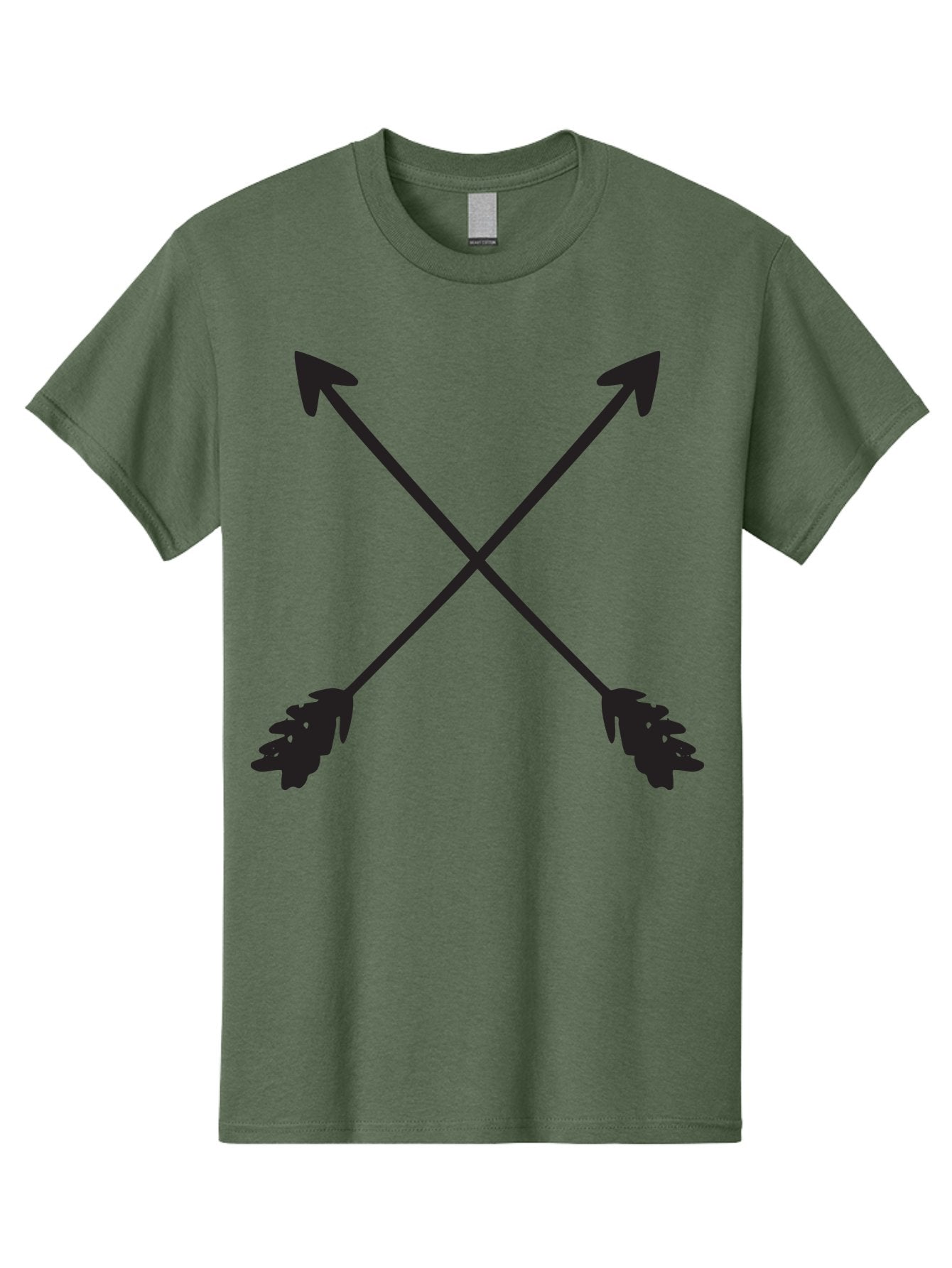 Crossed-Arrows Men'S Graphic Tee, 100% Cotton, Comfortable Casual Summer Wear, Machine Washable, Crossed Arrows, Arrow Symbol, Bold Graphics, Graphic Design Elements, Minimalist Art, Symbol Design, Vector Graphics Aac617 8