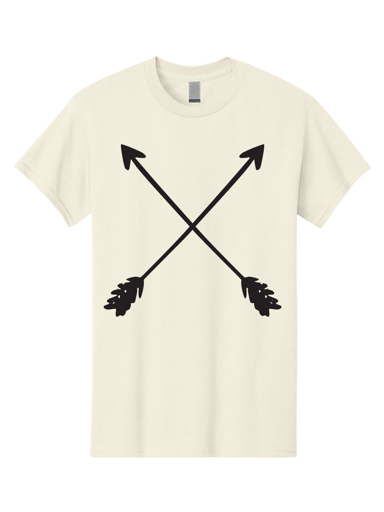 Crossed-Arrows Men'S Graphic Tee, 100% Cotton, Comfortable Casual Summer Wear, Machine Washable, Crossed Arrows, Arrow Symbol, Bold Graphics, Graphic Design Elements, Minimalist Art, Symbol Design, Vector Graphics Aac617 5