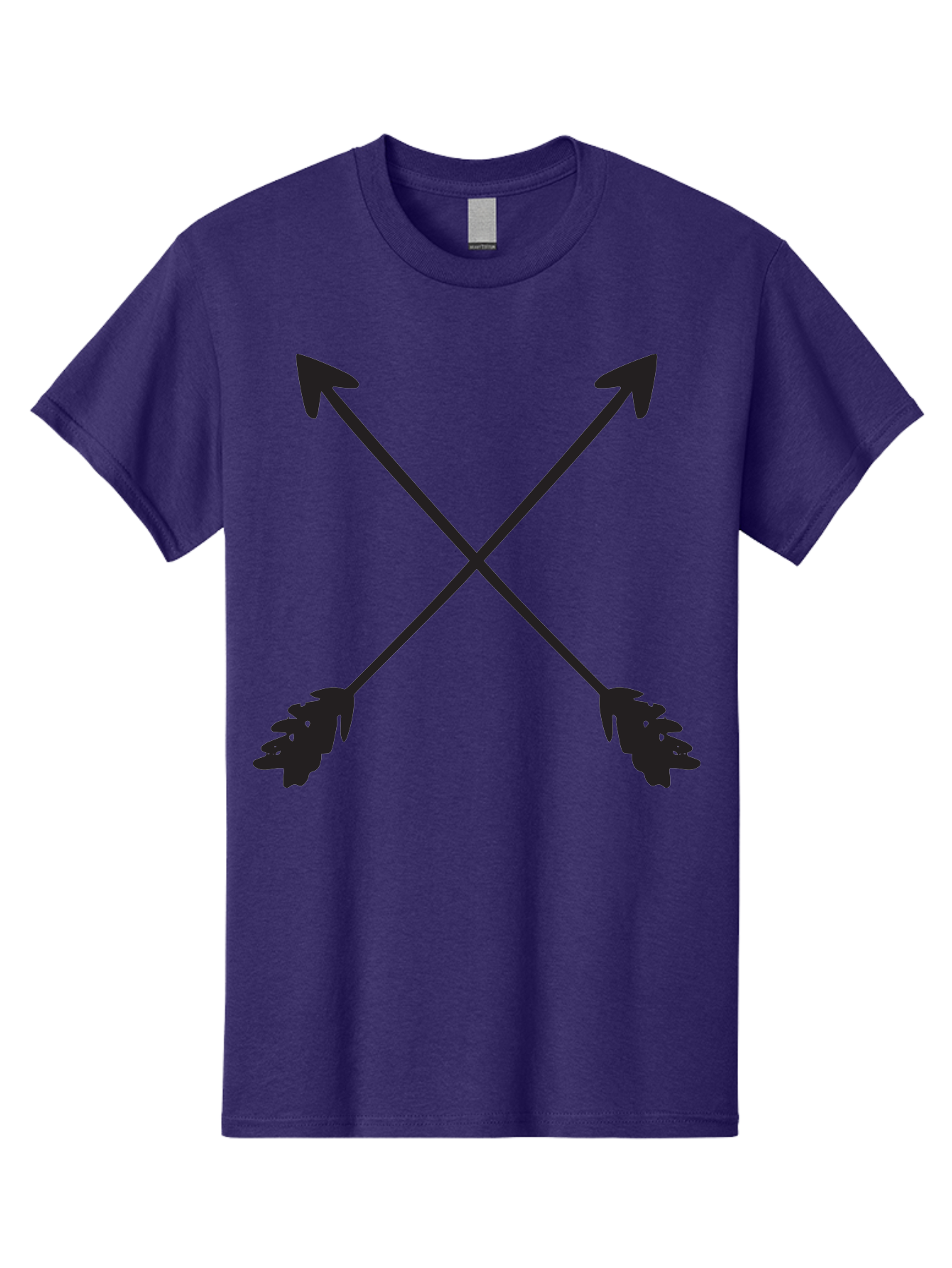 Crossed-Arrows Men'S Graphic Tee, 100% Cotton, Comfortable Casual Summer Wear, Machine Washable, Crossed Arrows, Arrow Symbol, Bold Graphics, Graphic Design Elements, Minimalist Art, Symbol Design, Vector Graphics Aac617 3