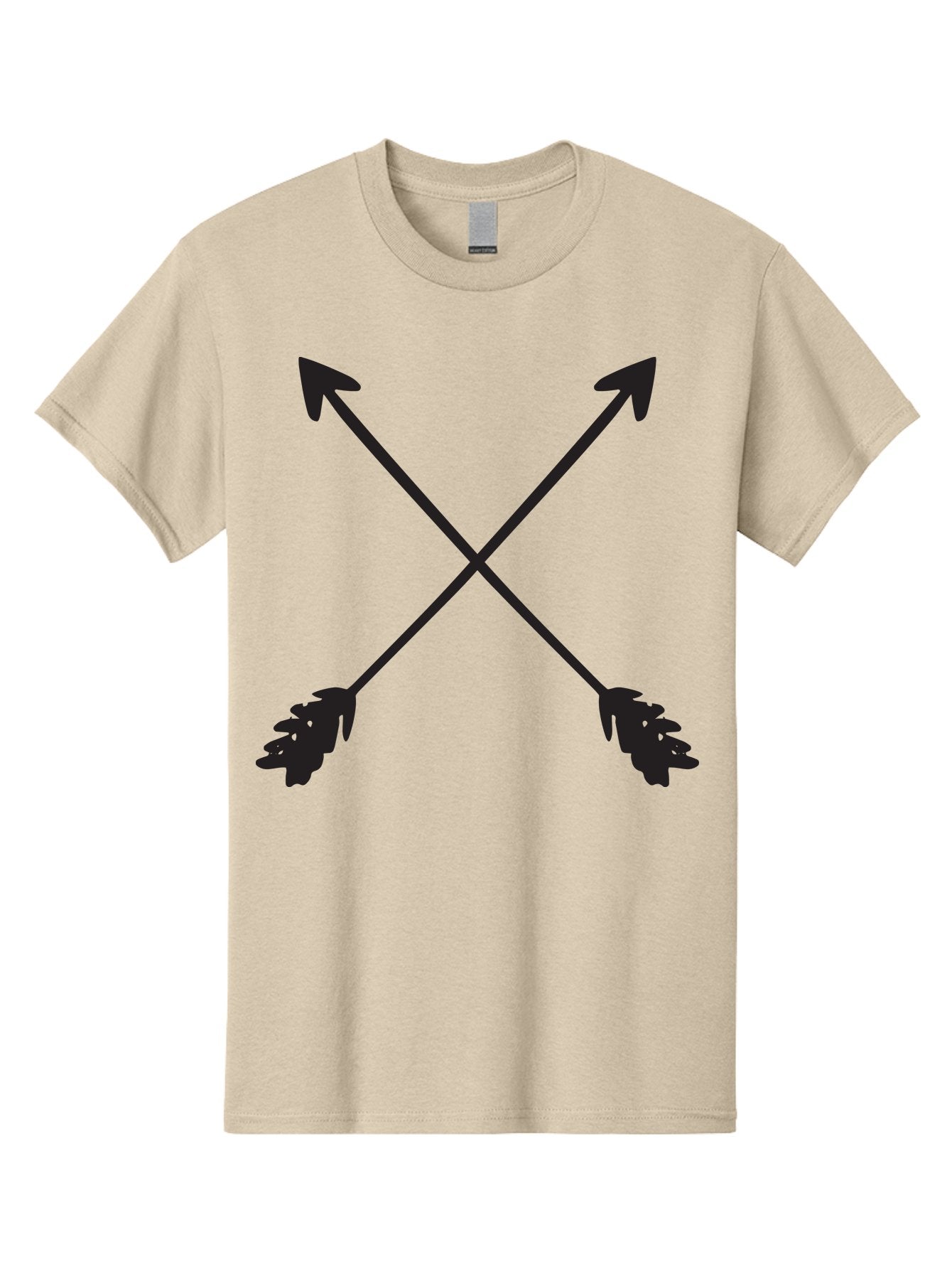 Crossed-Arrows Men'S Graphic Tee, 100% Cotton, Comfortable Casual Summer Wear, Machine Washable, Crossed Arrows, Arrow Symbol, Bold Graphics, Graphic Design Elements, Minimalist Art, Symbol Design, Vector Graphics Aac617 12