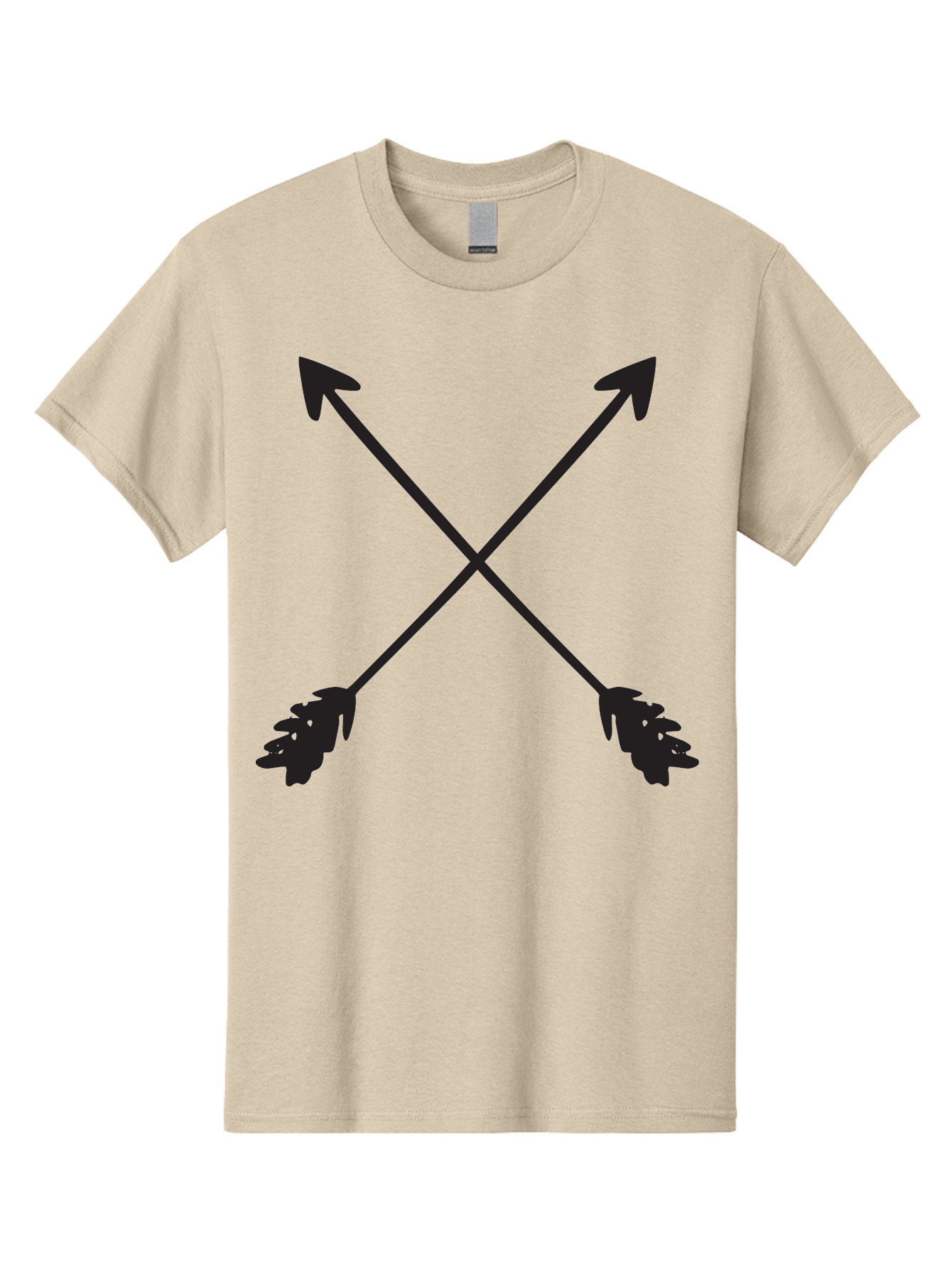 Crossed-Arrows Men'S Graphic Tee, 100% Cotton, Comfortable Casual Summer Wear, Machine Washable, Crossed Arrows, Arrow Symbol, Bold Graphics, Graphic Design Elements, Minimalist Art, Symbol Design, Vector Graphics Aac617 5
