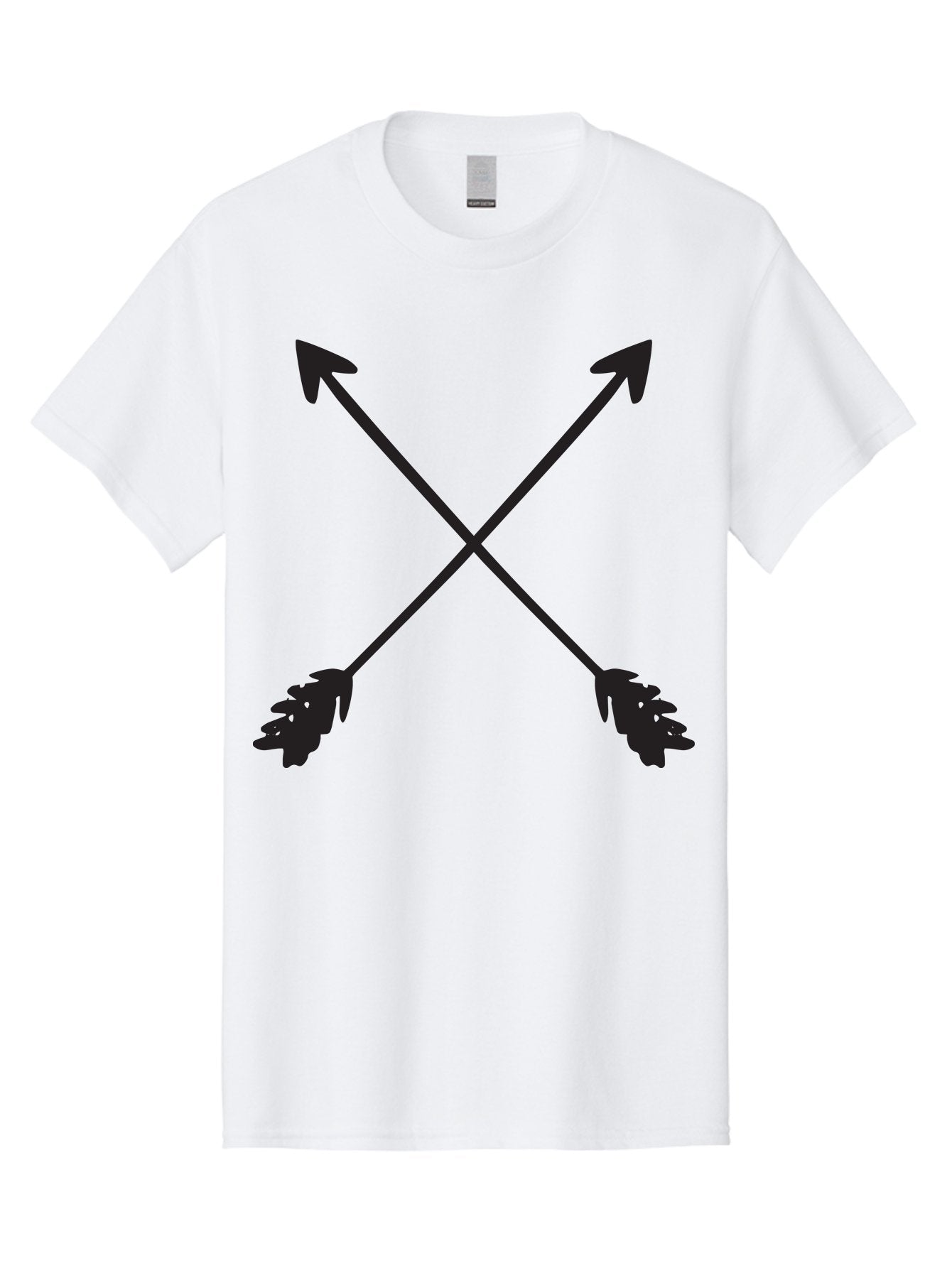Crossed-Arrows Men'S Graphic Tee, 100% Cotton, Comfortable Casual Summer Wear, Machine Washable, Crossed Arrows, Arrow Symbol, Bold Graphics, Graphic Design Elements, Minimalist Art, Symbol Design, Vector Graphics Aac617 4