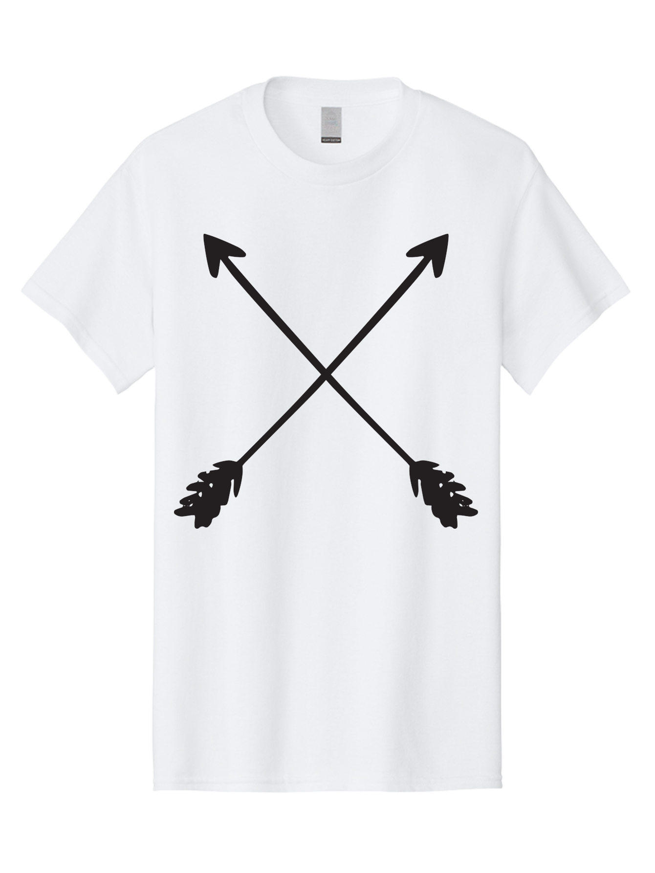 Crossed-Arrows Men'S Graphic Tee, 100% Cotton, Comfortable Casual Summer Wear, Machine Washable, Crossed Arrows, Arrow Symbol, Bold Graphics, Graphic Design Elements, Minimalist Art, Symbol Design, Vector Graphics Aac617 23