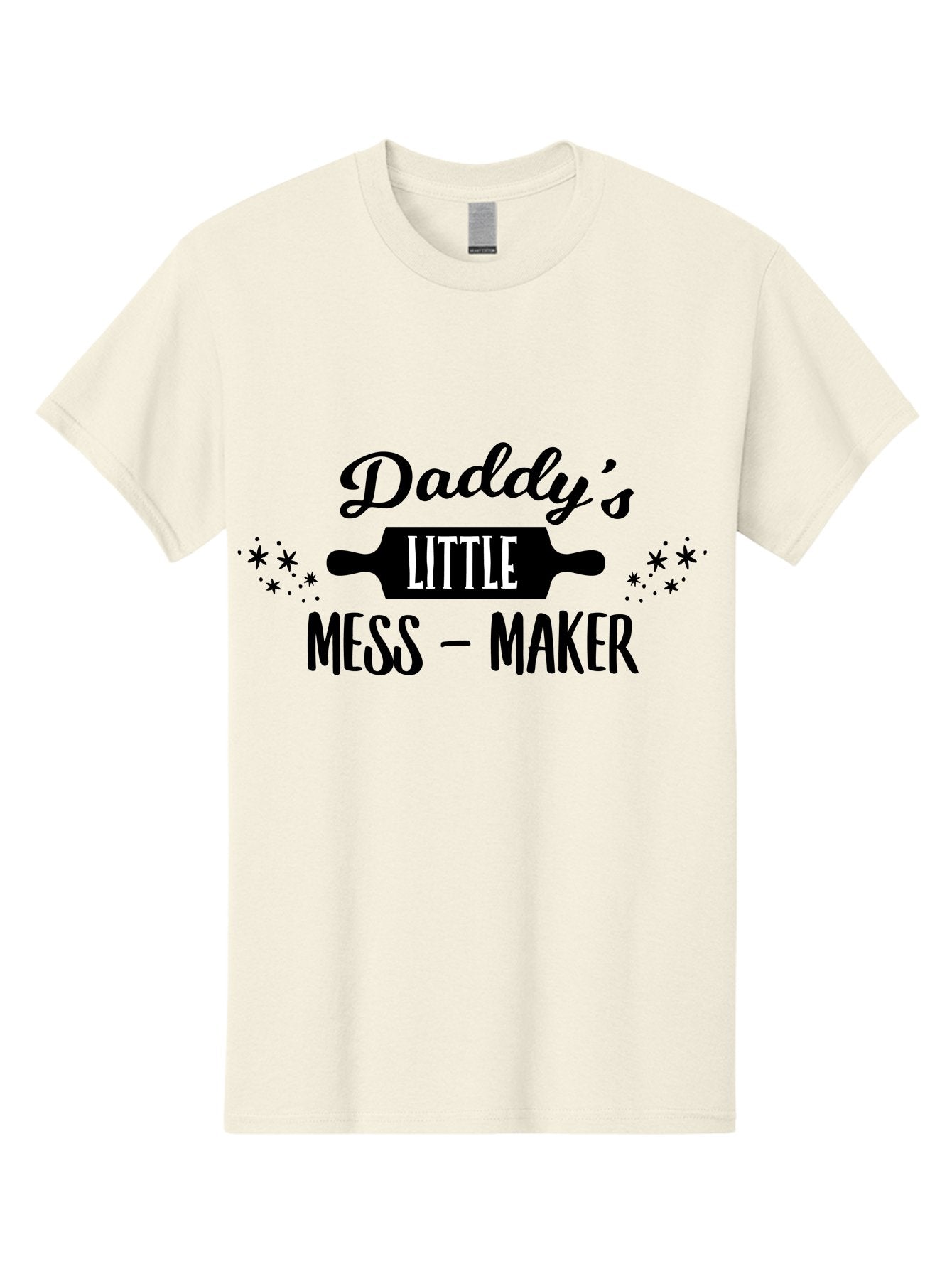 Daddy-S-Little-Mess-Maker Men'S Graphic Tee, 100% Cotton, Comfortable Casual Summer Wear, Machine Washable, Funny Kitchen Quote, Baking With Daddy, Cooking Together, Playful Family Moments, Messy Kitchen, Father Child Bonding, Culinary Fun Aac622 14