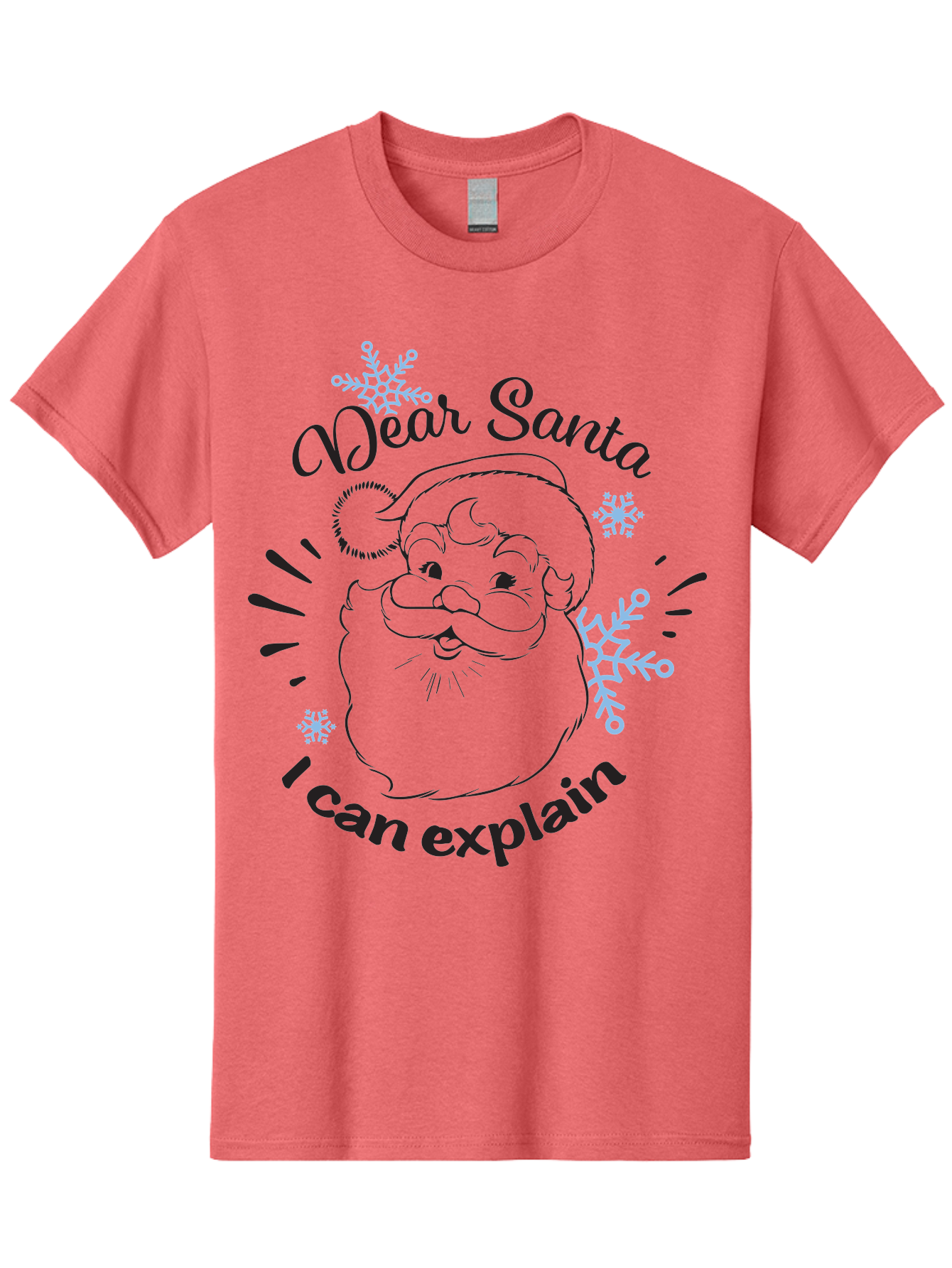 Dear-Santa-I-Can-Explain-1 Men'S Graphic Tee, 100% Cotton, Comfortable Casual Summer Wear, Machine Washable, Santa Claus Illustration, Christmas Humor, Festive Design, Holiday Joke, Naughty List, Xmas Gift, Funny Quote, Jolly Old Elf Aac629 7