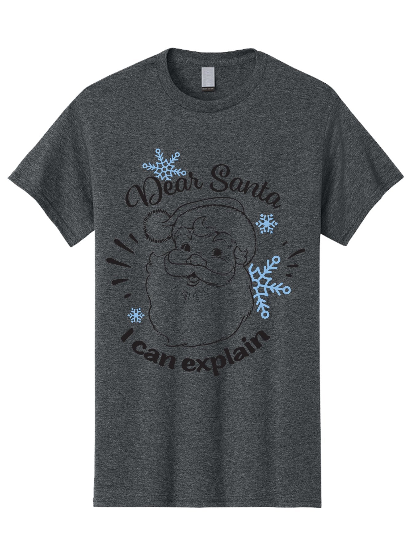 Dear-Santa-I-Can-Explain-1 Men'S Graphic Tee, 100% Cotton, Comfortable Casual Summer Wear, Machine Washable, Santa Claus Illustration, Christmas Humor, Festive Design, Holiday Joke, Naughty List, Xmas Gift, Funny Quote, Jolly Old Elf Aac629 4