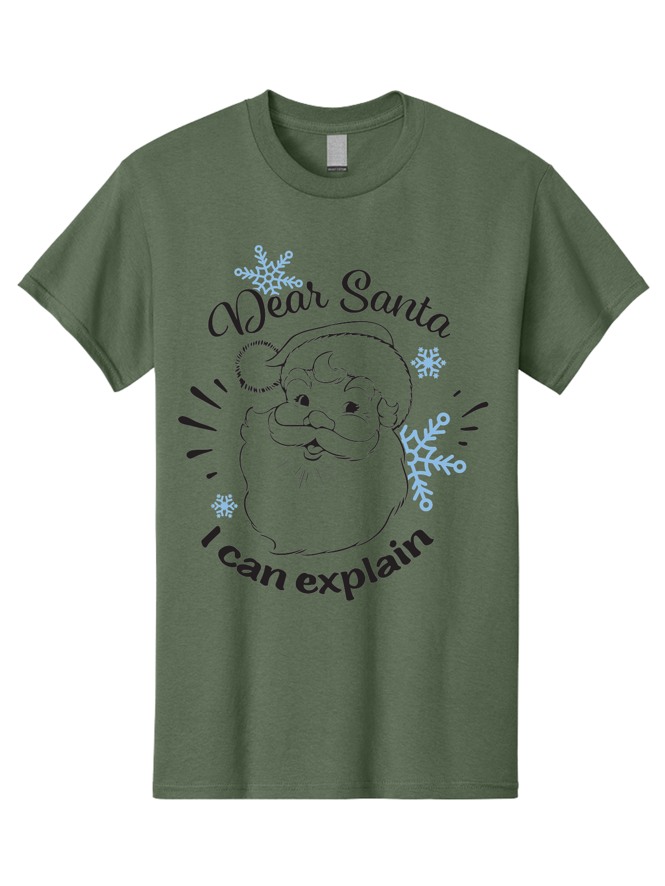 Dear-Santa-I-Can-Explain-1 Men'S Graphic Tee, 100% Cotton, Comfortable Casual Summer Wear, Machine Washable, Santa Claus Illustration, Christmas Humor, Festive Design, Holiday Joke, Naughty List, Xmas Gift, Funny Quote, Jolly Old Elf Aac629