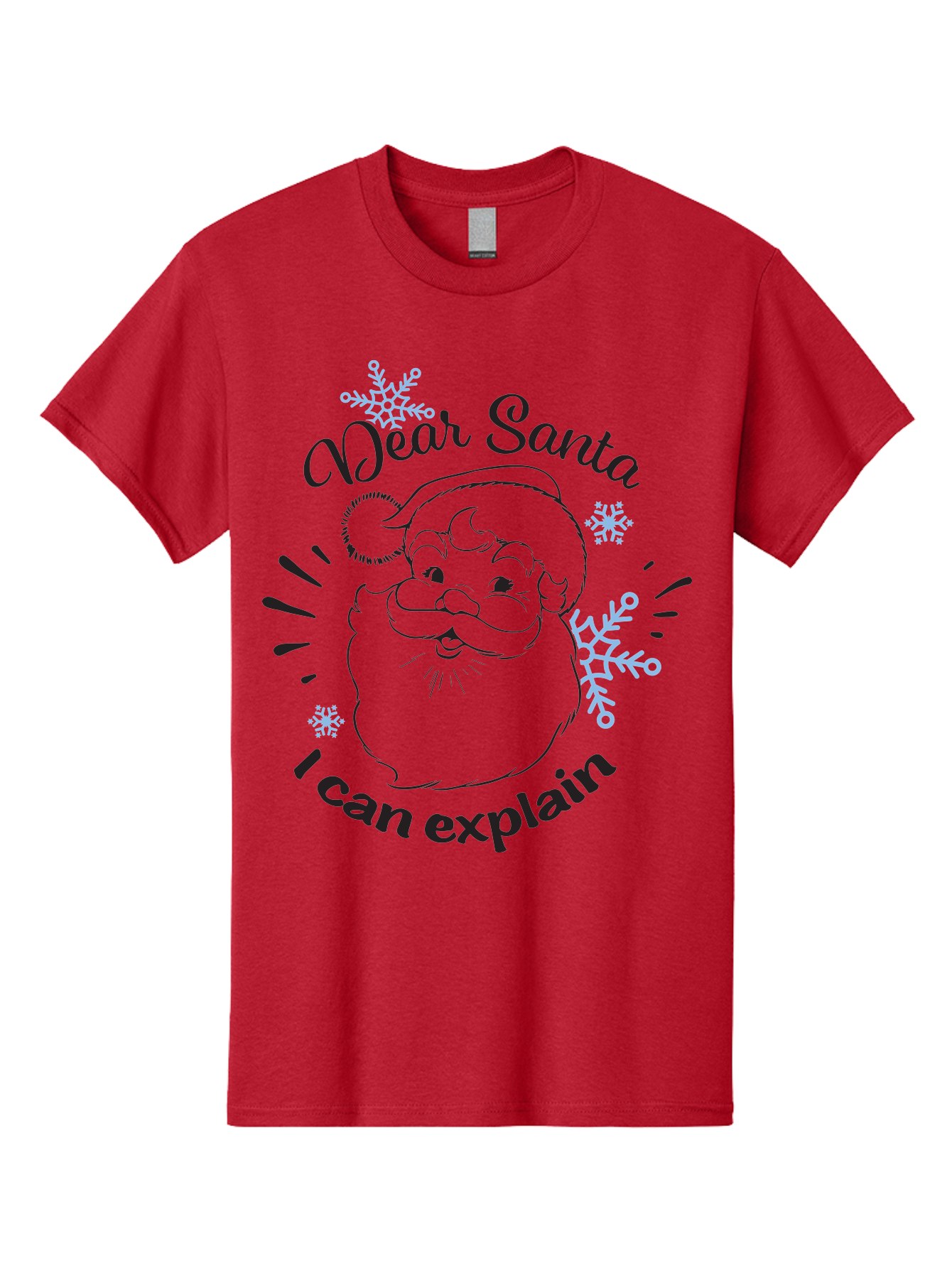 Dear-Santa-I-Can-Explain-1 Men'S Graphic Tee, 100% Cotton, Comfortable Casual Summer Wear, Machine Washable, Santa Claus Illustration, Christmas Humor, Festive Design, Holiday Joke, Naughty List, Xmas Gift, Funny Quote, Jolly Old Elf Aac629 21