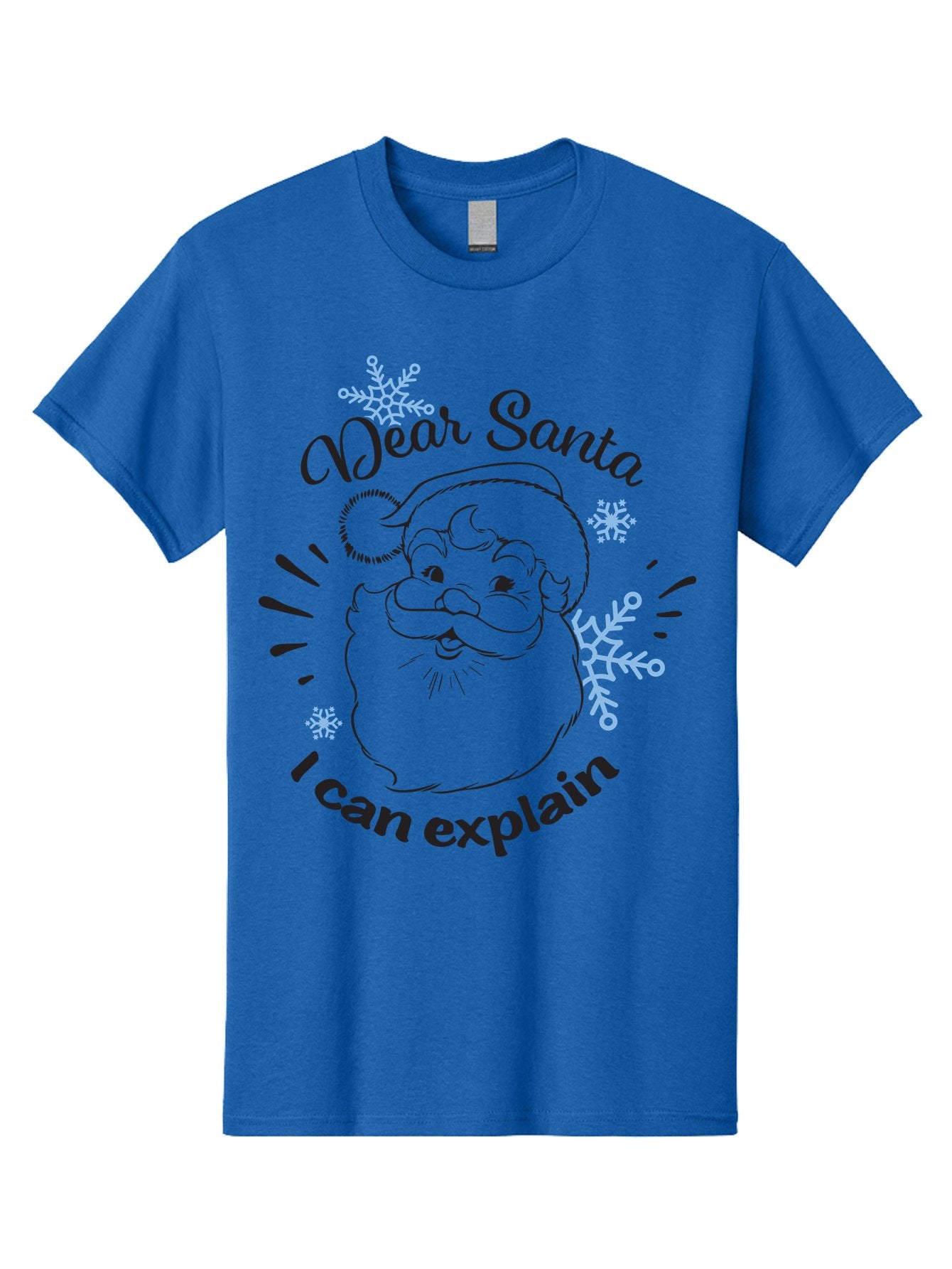 Dear-Santa-I-Can-Explain-1 Men'S Graphic Tee, 100% Cotton, Comfortable Casual Summer Wear, Machine Washable, Santa Claus Illustration, Christmas Humor, Festive Design, Holiday Joke, Naughty List, Xmas Gift, Funny Quote, Jolly Old Elf Aac629 3