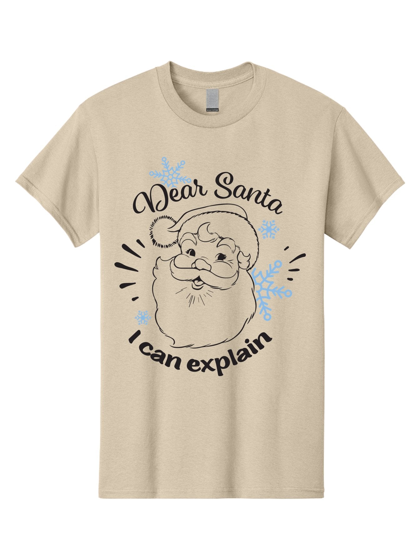 Dear-Santa-I-Can-Explain-1 Men'S Graphic Tee, 100% Cotton, Comfortable Casual Summer Wear, Machine Washable, Santa Claus Illustration, Christmas Humor, Festive Design, Holiday Joke, Naughty List, Xmas Gift, Funny Quote, Jolly Old Elf Aac629 8