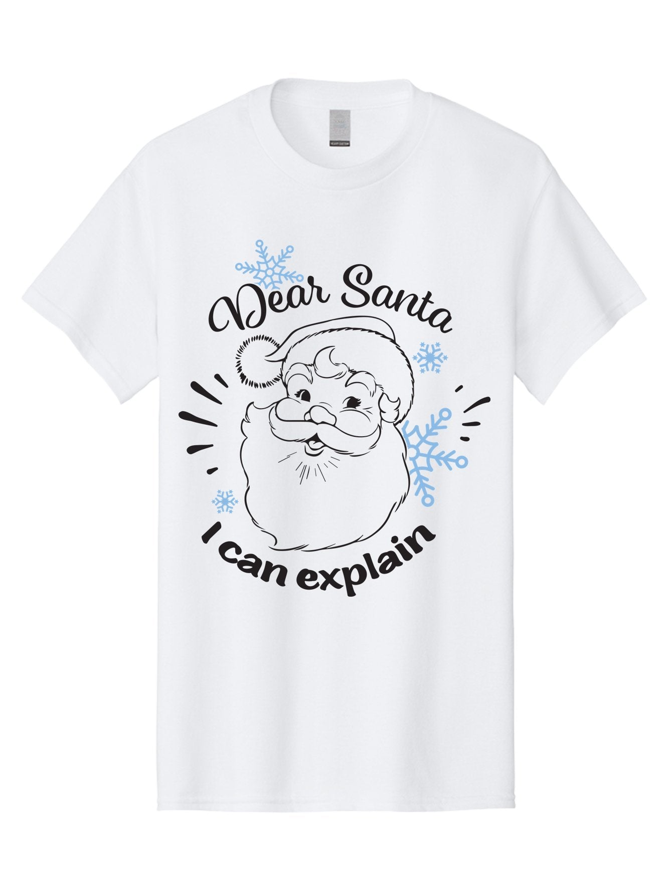 Dear-Santa-I-Can-Explain-1 Men'S Graphic Tee, 100% Cotton, Comfortable Casual Summer Wear, Machine Washable, Santa Claus Illustration, Christmas Humor, Festive Design, Holiday Joke, Naughty List, Xmas Gift, Funny Quote, Jolly Old Elf Aac629 7