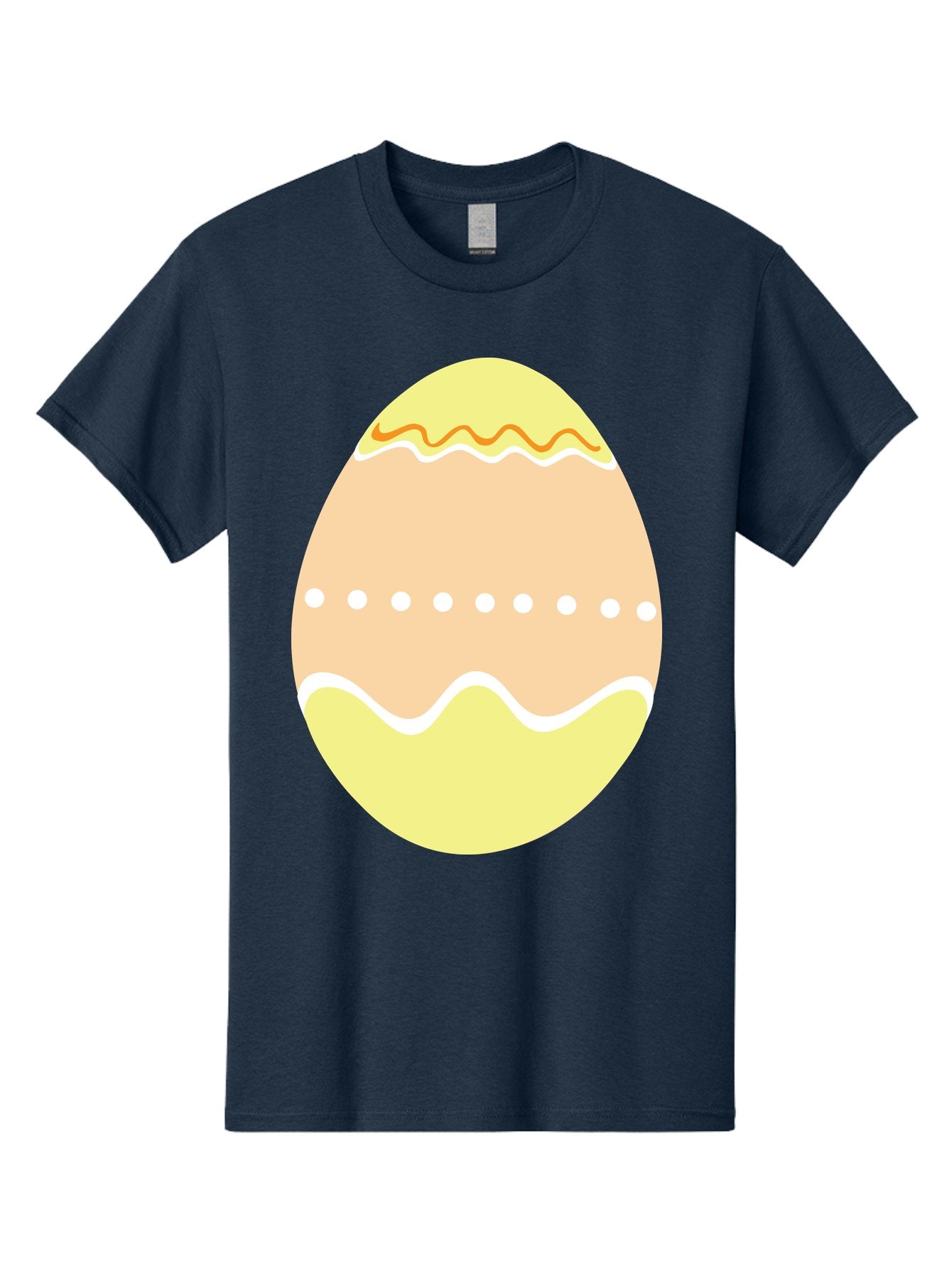 Decorated-Easter-Egg-2 Men'S Graphic Tee, 100% Cotton, Comfortable Casual Summer Wear, Machine Washable, Easter Egg, Decorated Egg, Spring Theme, Vibrant Colors, Wavy Lines, Dotted Pattern, Festive Design, Pastel Colors, Holiday Decoration, Aac633