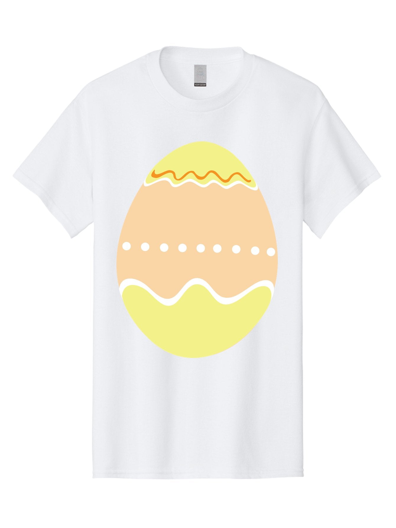 Decorated-Easter-Egg-2 Men'S Graphic Tee, 100% Cotton, Comfortable Casual Summer Wear, Machine Washable, Easter Egg, Decorated Egg, Spring Theme, Vibrant Colors, Wavy Lines, Dotted Pattern, Festive Design, Pastel Colors, Holiday Decoration, Aac633