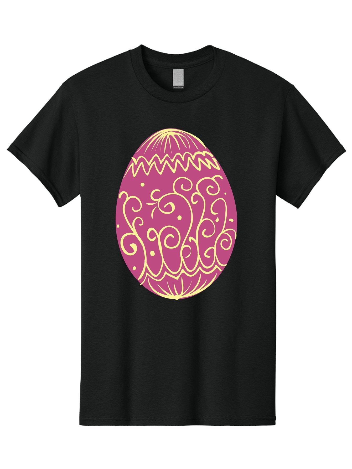 Decorated-Egg Men'S Graphic Tee, 100% Cotton, Comfortable Casual Summer Wear, Machine Washable, Decorated Easter Egg, Purple And Gold, Intricate Designs, Swirling Patterns, Festive Colors, Easter Celebration, Spring Decoration, Ornate Egg Aac635 10