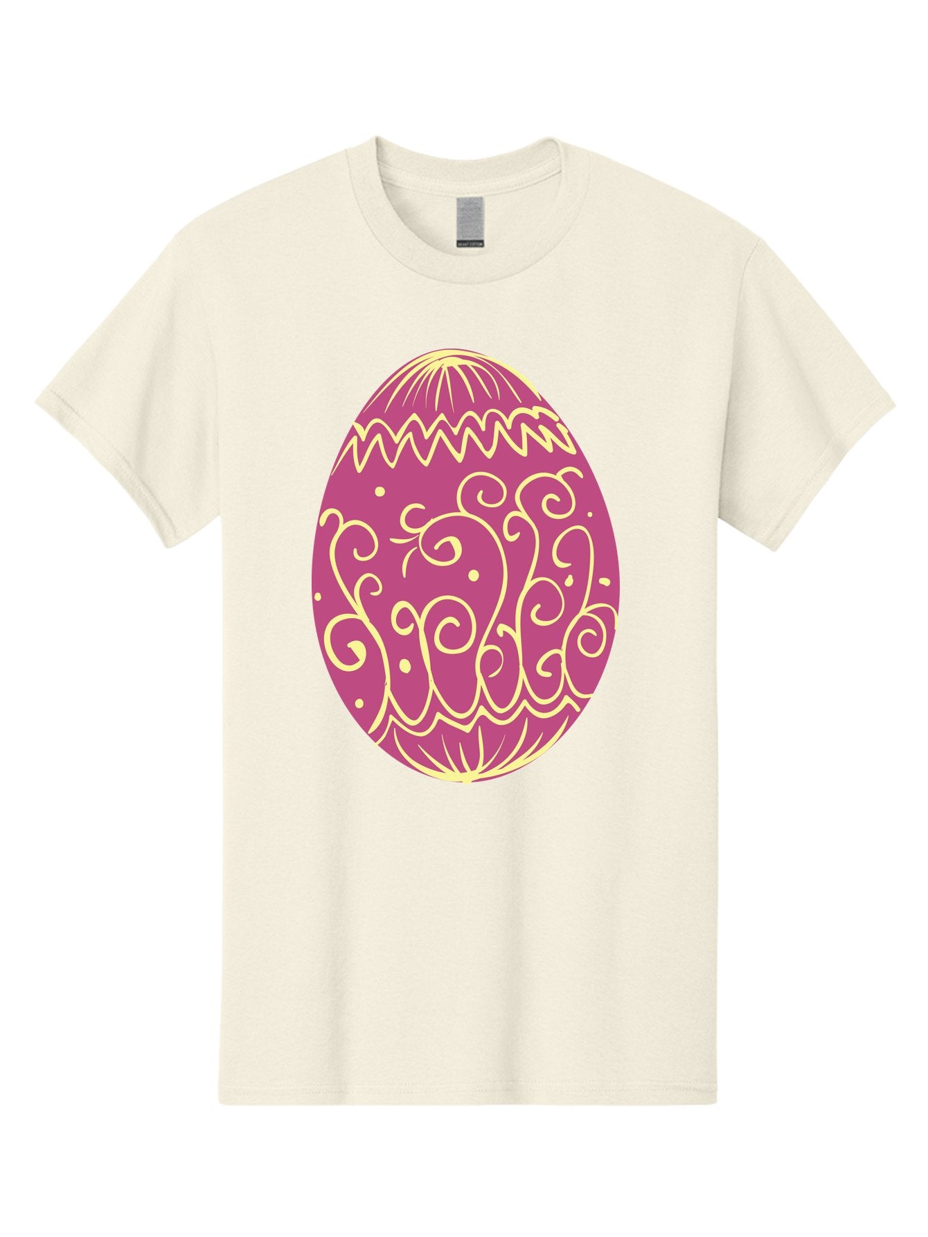 Decorated-Egg Men'S Graphic Tee, 100% Cotton, Comfortable Casual Summer Wear, Machine Washable, Decorated Easter Egg, Purple And Gold, Intricate Designs, Swirling Patterns, Festive Colors, Easter Celebration, Spring Decoration, Ornate Egg Aac635 12