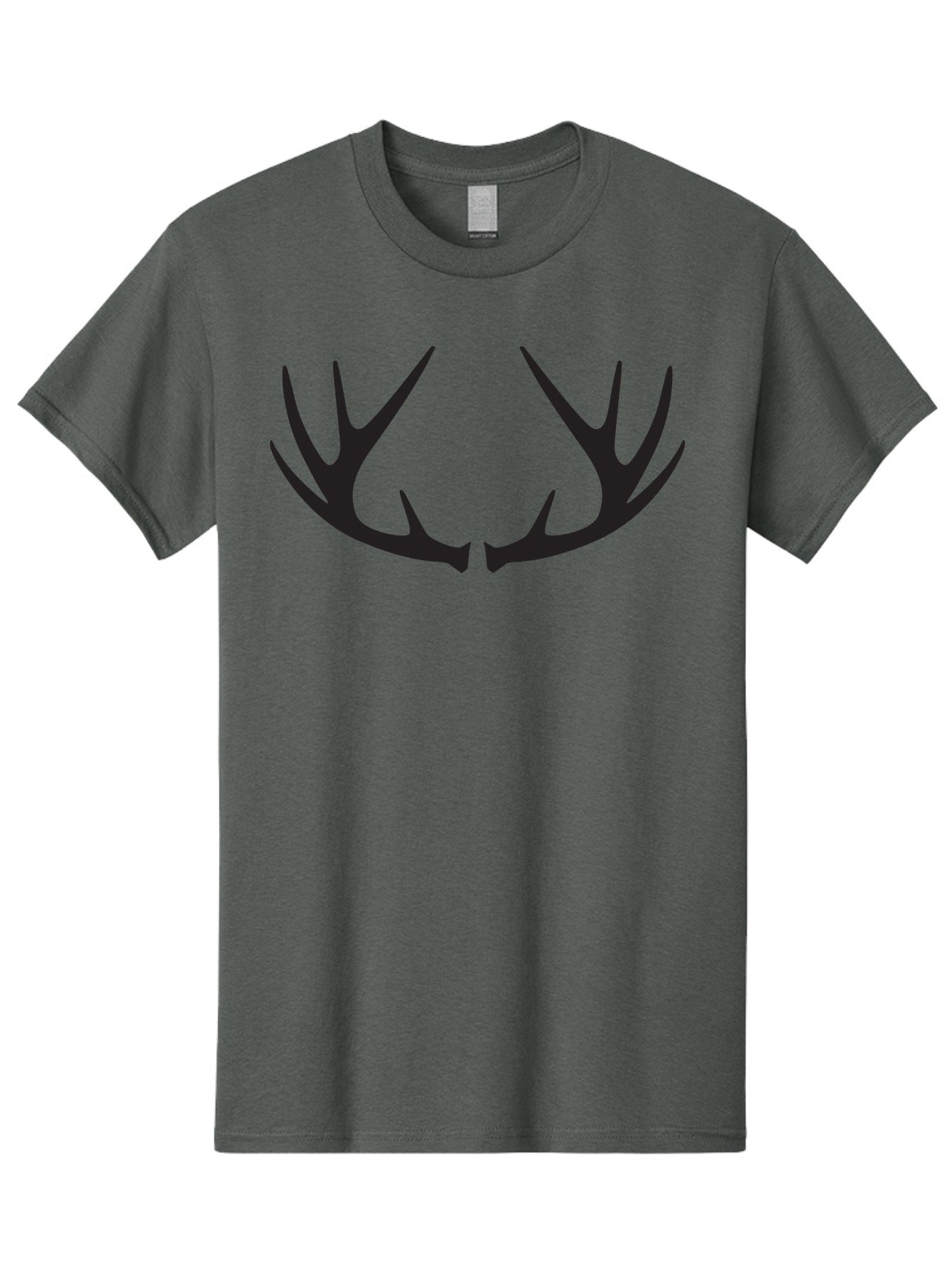 Deer-Antlers-1 Men'S Graphic Tee, 100% Cotton, Comfortable Casual Summer Wear, Machine Washable, Deer Antlers, Hunting, Wildlife, Outdoor Gear, Hunting Trophies, Animal Silhouettes, Forest Life Aac638 9