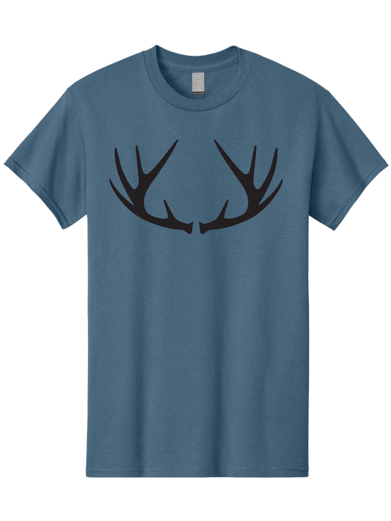 Deer-Antlers-1 Men'S Graphic Tee, 100% Cotton, Comfortable Casual Summer Wear, Machine Washable, Deer Antlers, Hunting, Wildlife, Outdoor Gear, Hunting Trophies, Animal Silhouettes, Forest Life Aac638 13
