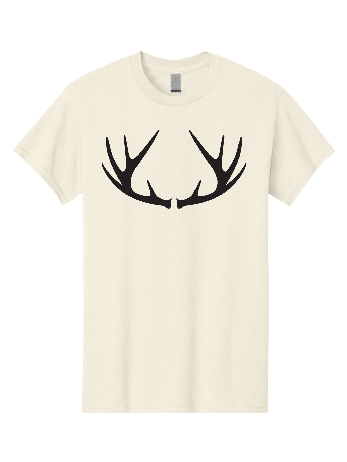 Deer-Antlers-1 Men'S Graphic Tee, 100% Cotton, Comfortable Casual Summer Wear, Machine Washable, Deer Antlers, Hunting, Wildlife, Outdoor Gear, Hunting Trophies, Animal Silhouettes, Forest Life Aac638 14