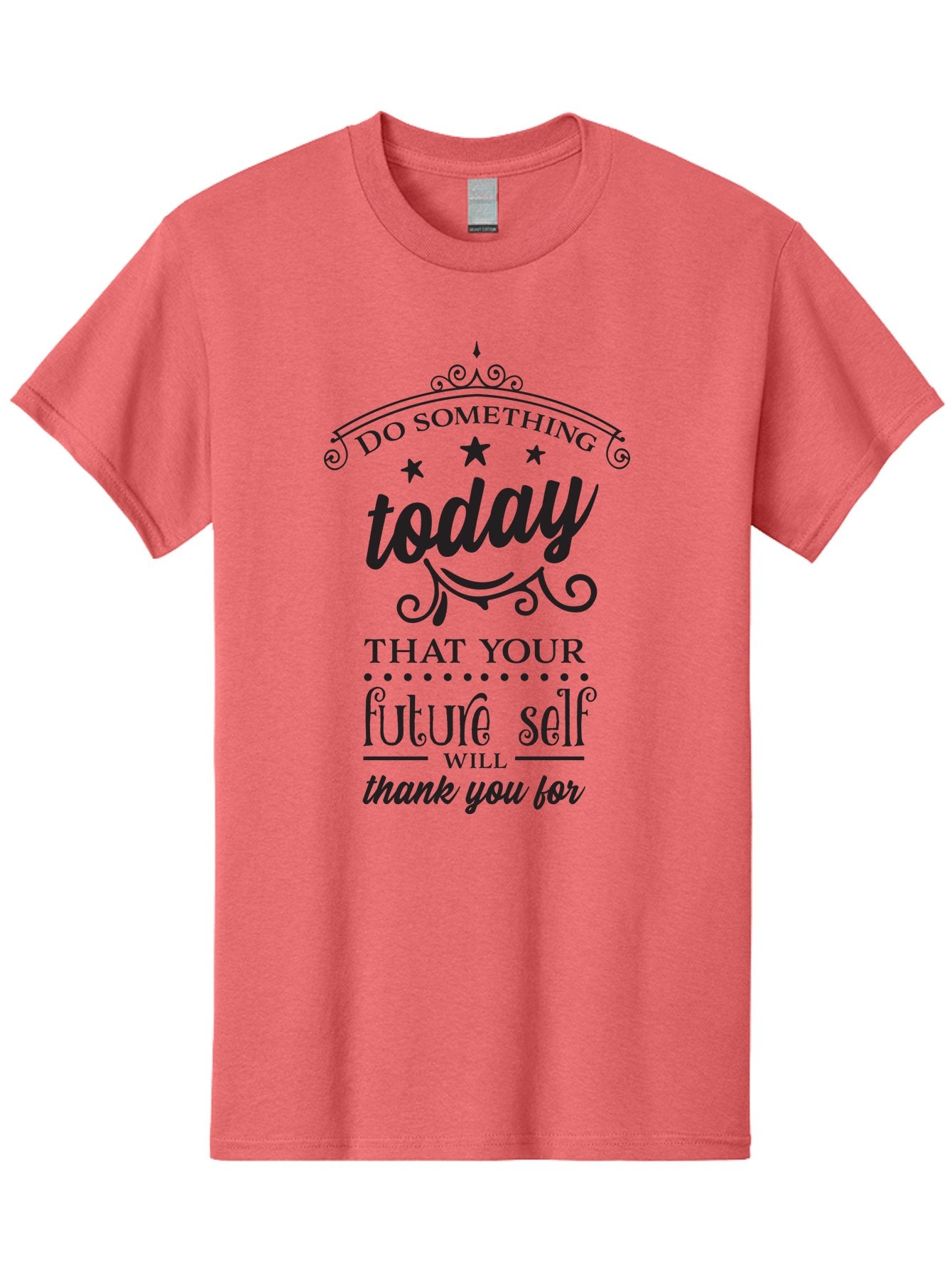 Do-Something-Today Men'S Graphic Tee, 100% Cotton, Comfortable Casual Summer Wear, Machine Washable, Motivational Quote, Inspirational Message, Future Self, Success Mindset, Productivity Tips, Goal Achievement, Personal Growth Aac651 5