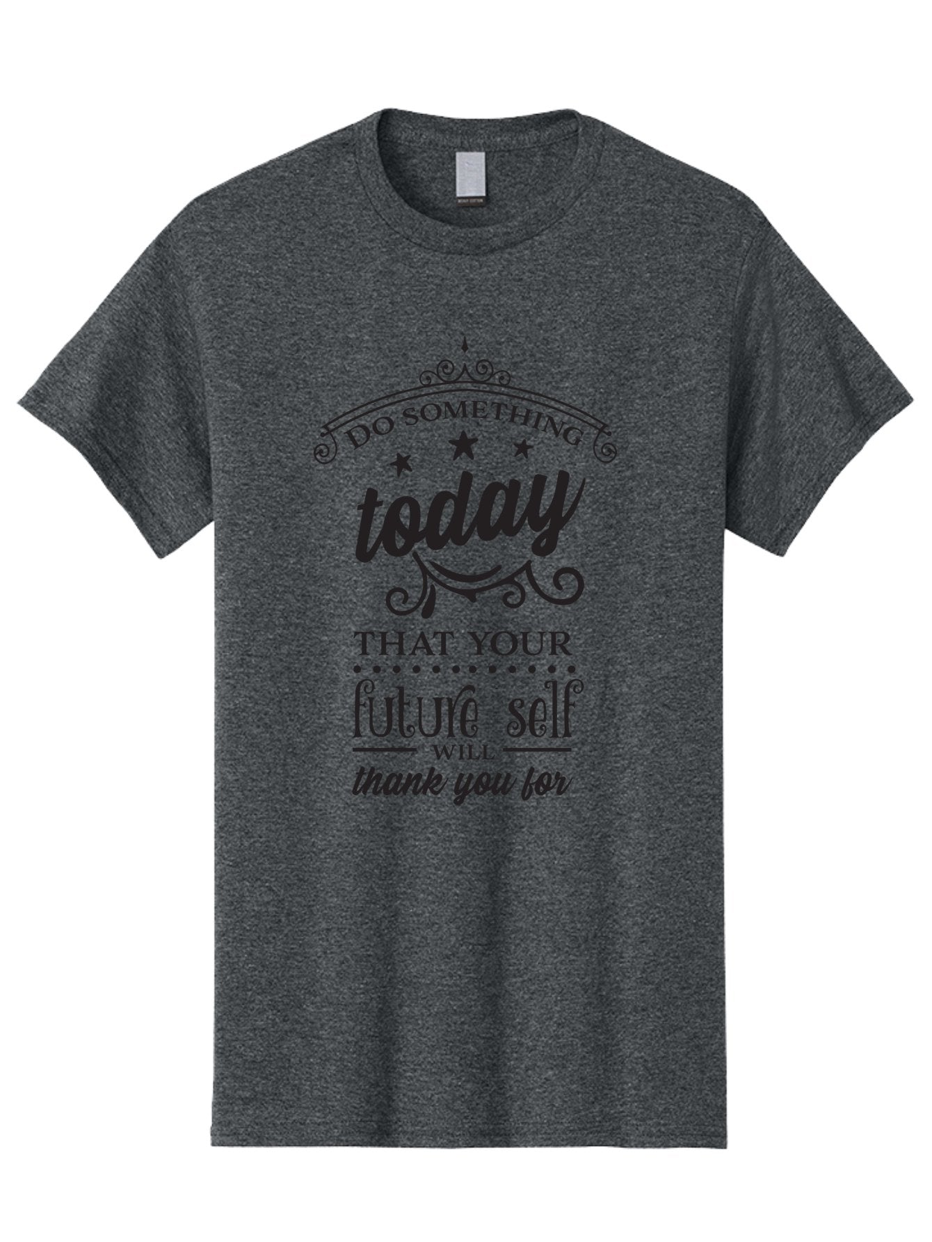 Do-Something-Today Men'S Graphic Tee, 100% Cotton, Comfortable Casual Summer Wear, Machine Washable, Motivational Quote, Inspirational Message, Future Self, Success Mindset, Productivity Tips, Goal Achievement, Personal Growth Aac651 3