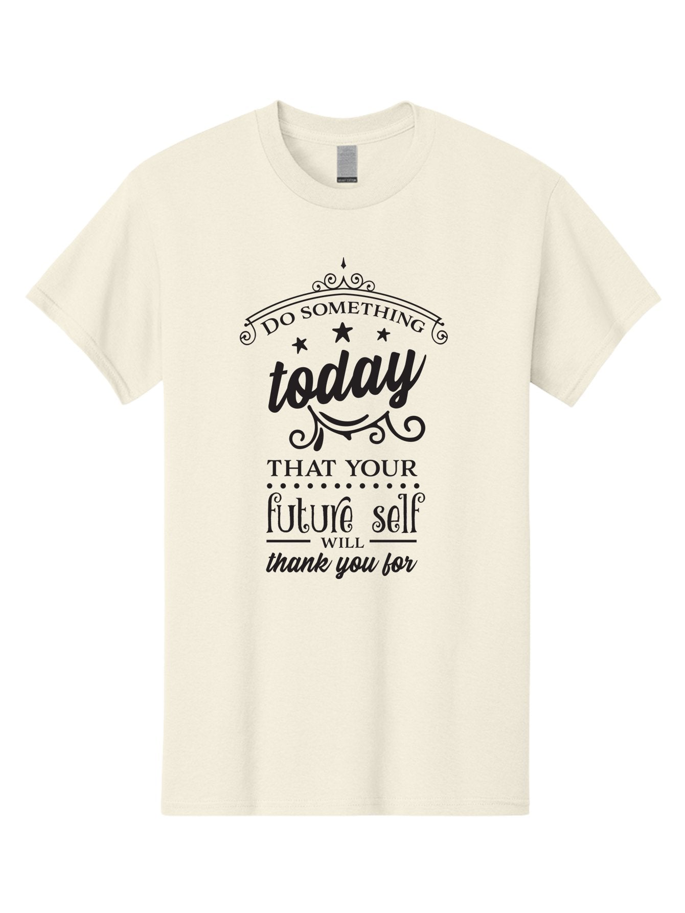 Do-Something-Today Men'S Graphic Tee, 100% Cotton, Comfortable Casual Summer Wear, Machine Washable, Motivational Quote, Inspirational Message, Future Self, Success Mindset, Productivity Tips, Goal Achievement, Personal Growth Aac651 15