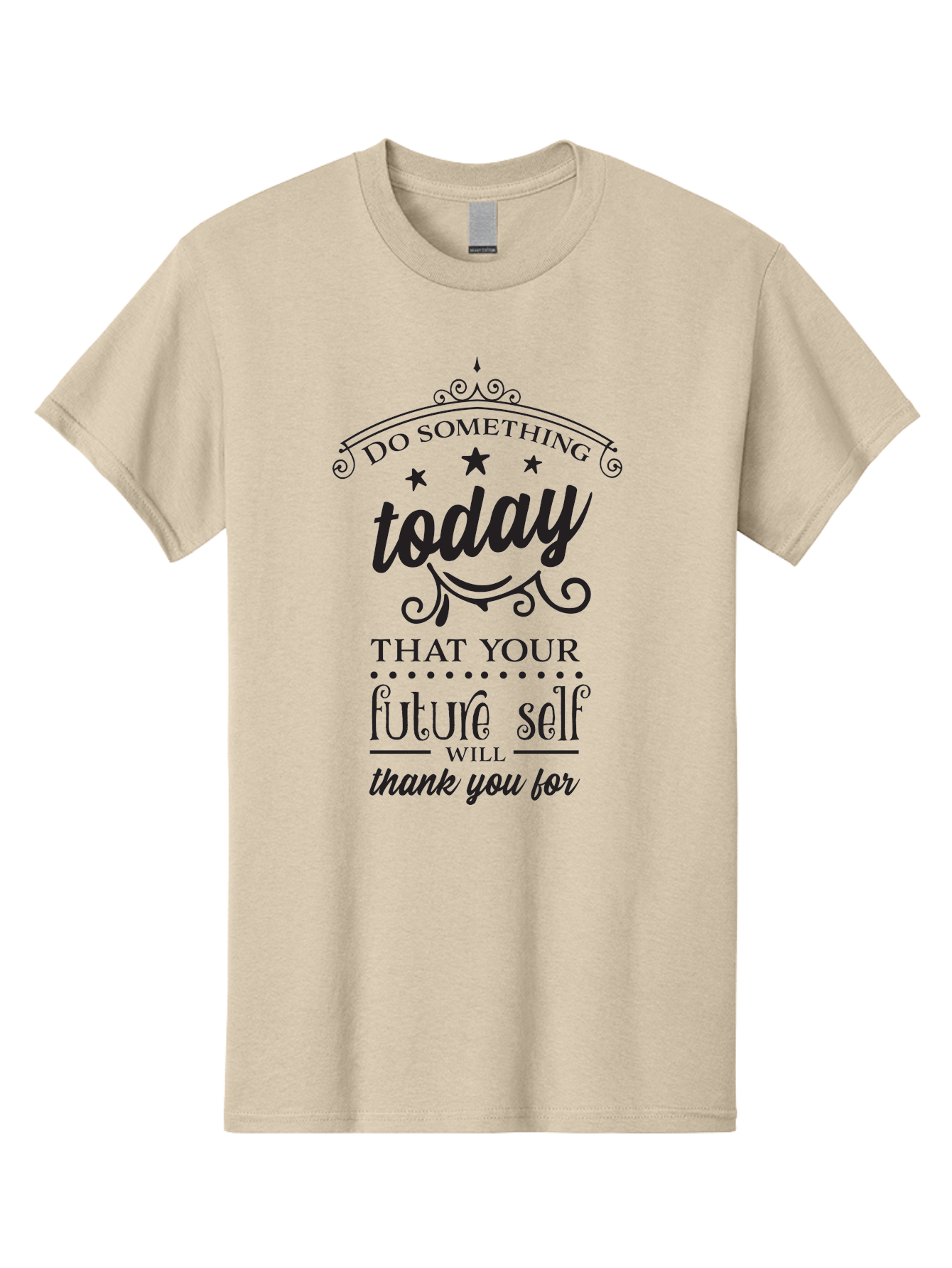 Do-Something-Today Men'S Graphic Tee, 100% Cotton, Comfortable Casual Summer Wear, Machine Washable, Motivational Quote, Inspirational Message, Future Self, Success Mindset, Productivity Tips, Goal Achievement, Personal Growth Aac651 21