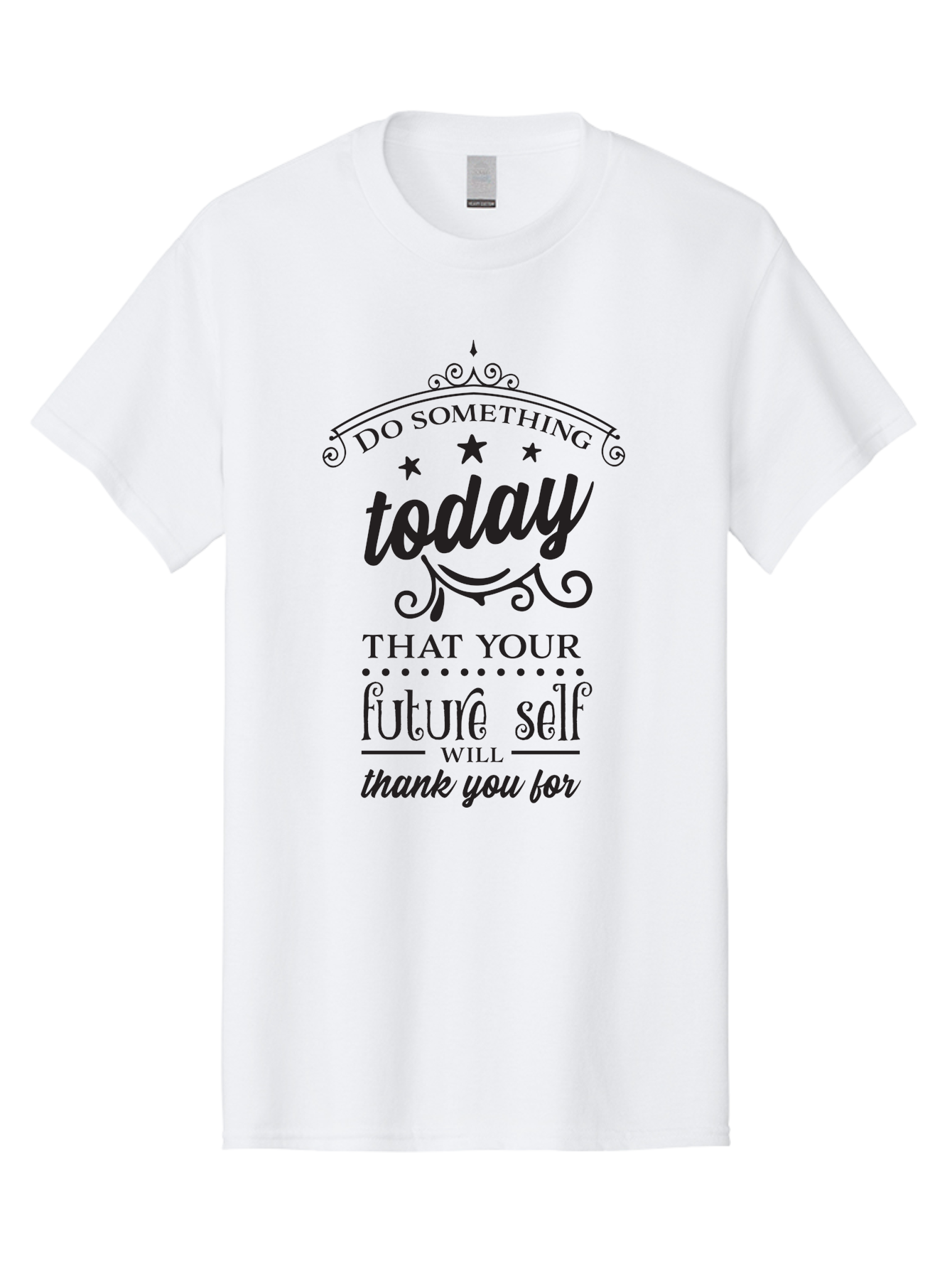 Do-Something-Today Men'S Graphic Tee, 100% Cotton, Comfortable Casual Summer Wear, Machine Washable, Motivational Quote, Inspirational Message, Future Self, Success Mindset, Productivity Tips, Goal Achievement, Personal Growth Aac651 29