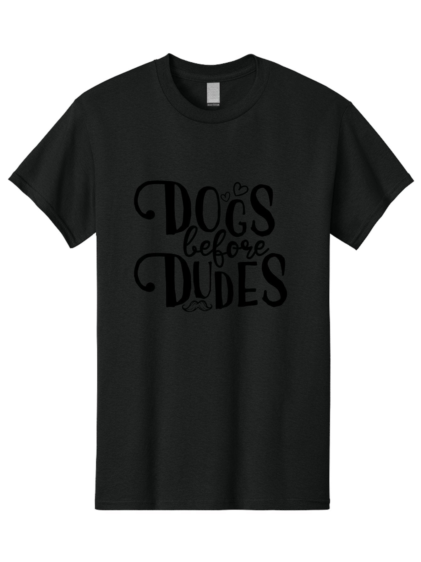 Dogs-Before-Dudes Men'S Graphic Tee, 100% Cotton, Comfortable Casual Summer Wear, Machine Washable, Dog Lovers, Fun Quotes, Quirky Sayings, Puppy Love, Funny Phrases, Dog Mom, Dog Dad, Pet Owners Aac652 10