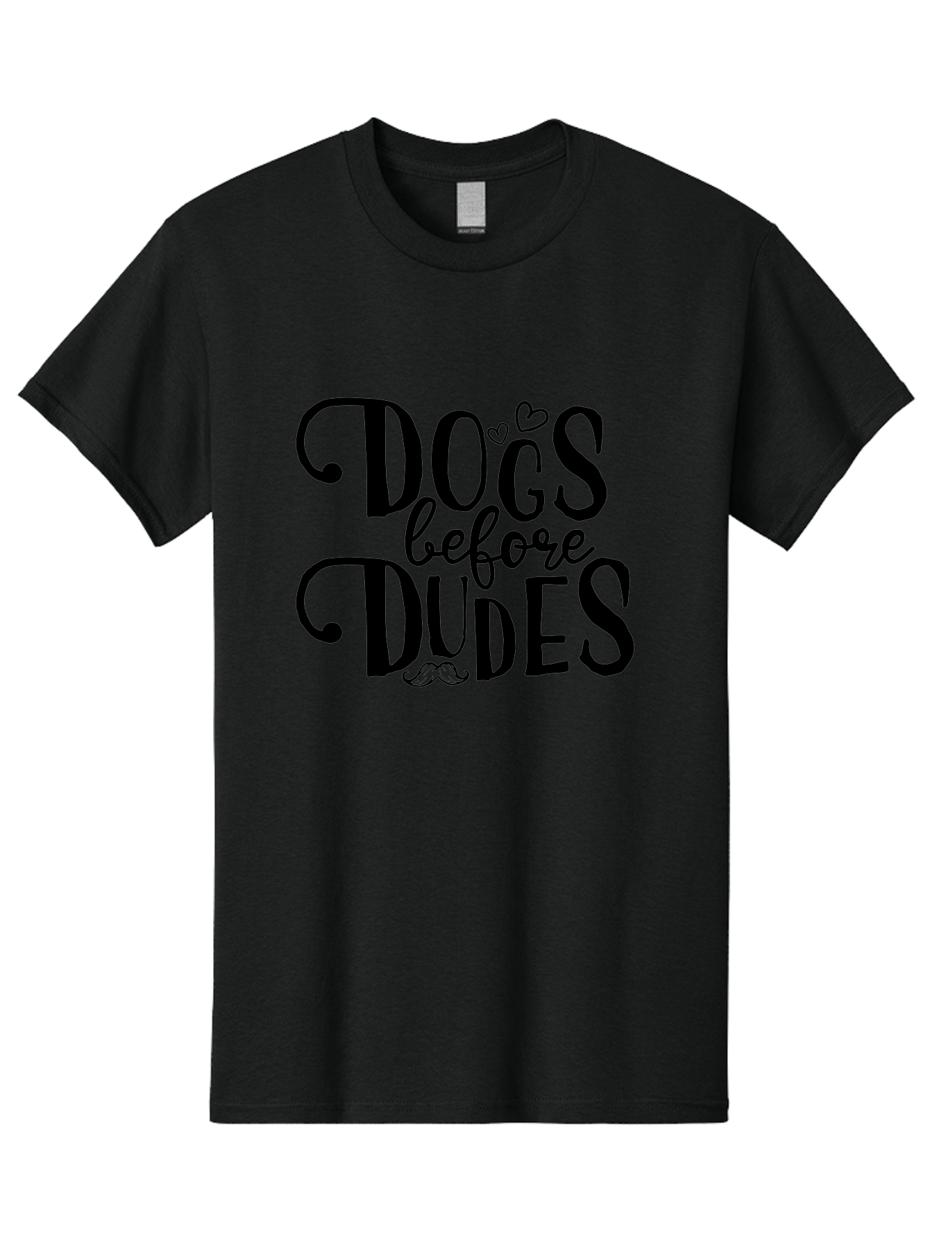 Dogs-Before-Dudes Men'S Graphic Tee, 100% Cotton, Comfortable Casual Summer Wear, Machine Washable, Dog Lovers, Fun Quotes, Quirky Sayings, Puppy Love, Funny Phrases, Dog Mom, Dog Dad, Pet Owners Aac652 27