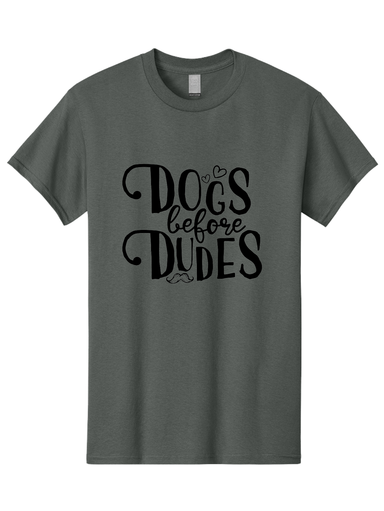 Dogs-Before-Dudes Men'S Graphic Tee, 100% Cotton, Comfortable Casual Summer Wear, Machine Washable, Dog Lovers, Fun Quotes, Quirky Sayings, Puppy Love, Funny Phrases, Dog Mom, Dog Dad, Pet Owners Aac652 5