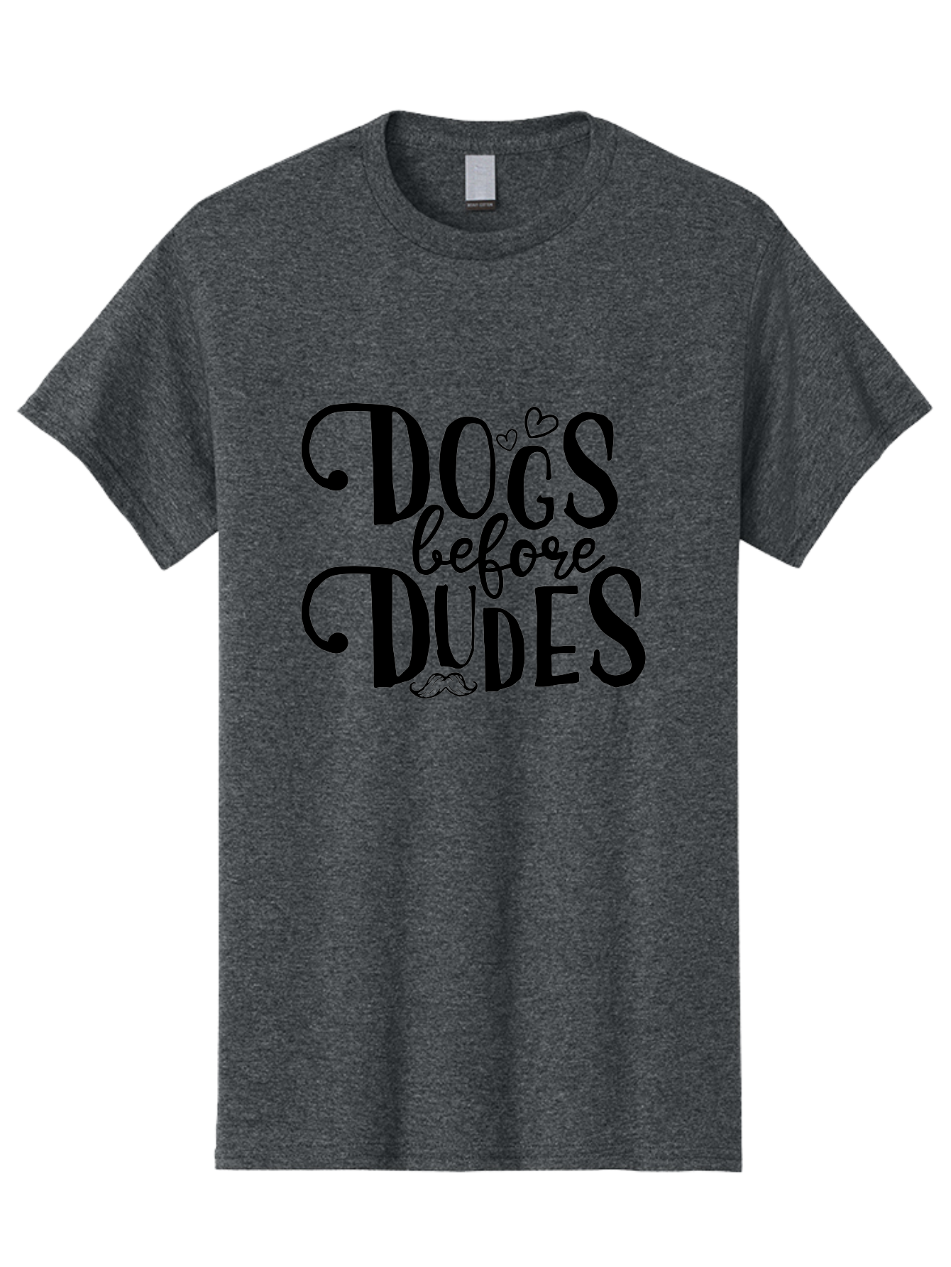 Dogs-Before-Dudes Men'S Graphic Tee, 100% Cotton, Comfortable Casual Summer Wear, Machine Washable, Dog Lovers, Fun Quotes, Quirky Sayings, Puppy Love, Funny Phrases, Dog Mom, Dog Dad, Pet Owners Aac652 3