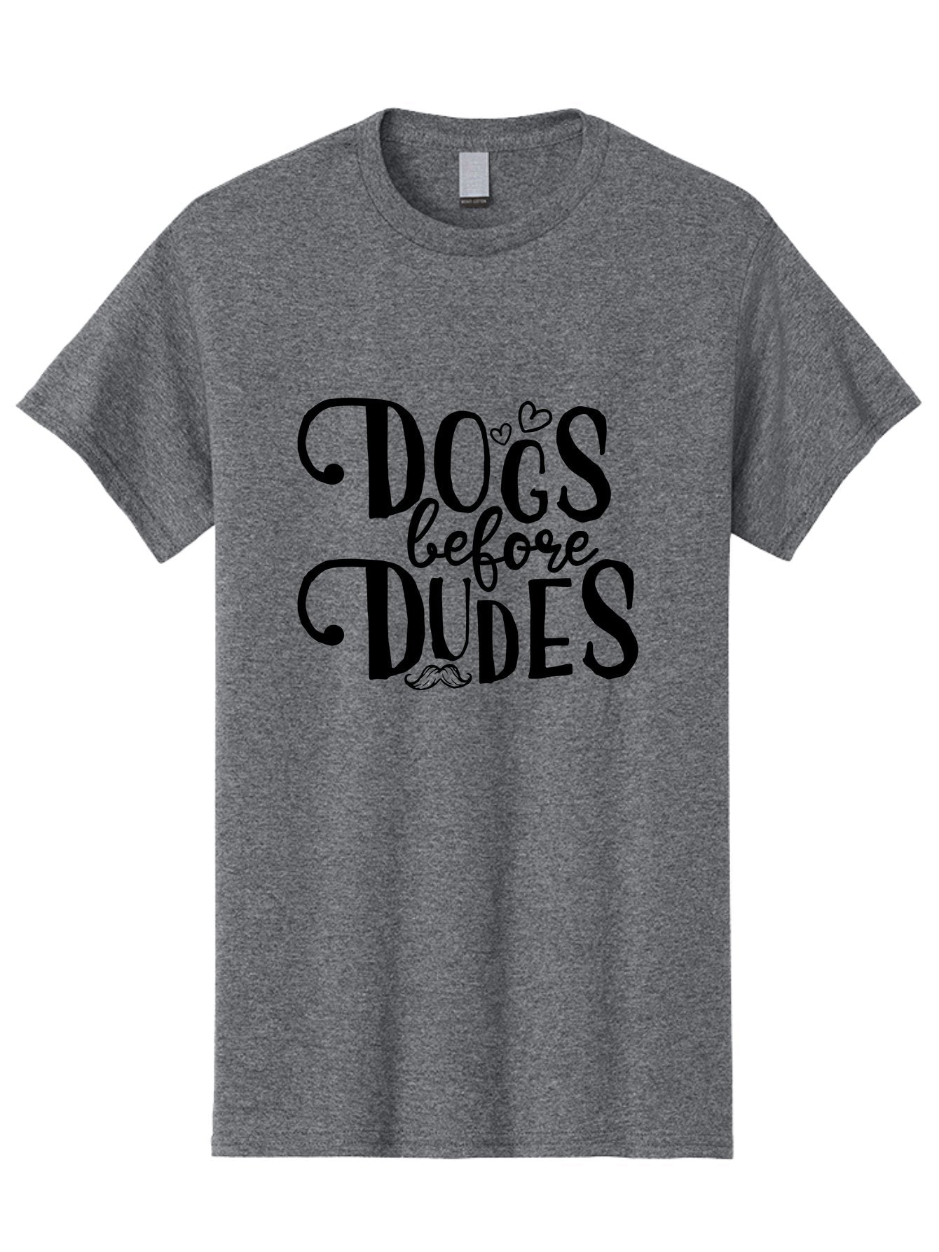 Dogs-Before-Dudes Men'S Graphic Tee, 100% Cotton, Comfortable Casual Summer Wear, Machine Washable, Dog Lovers, Fun Quotes, Quirky Sayings, Puppy Love, Funny Phrases, Dog Mom, Dog Dad, Pet Owners Aac652 13