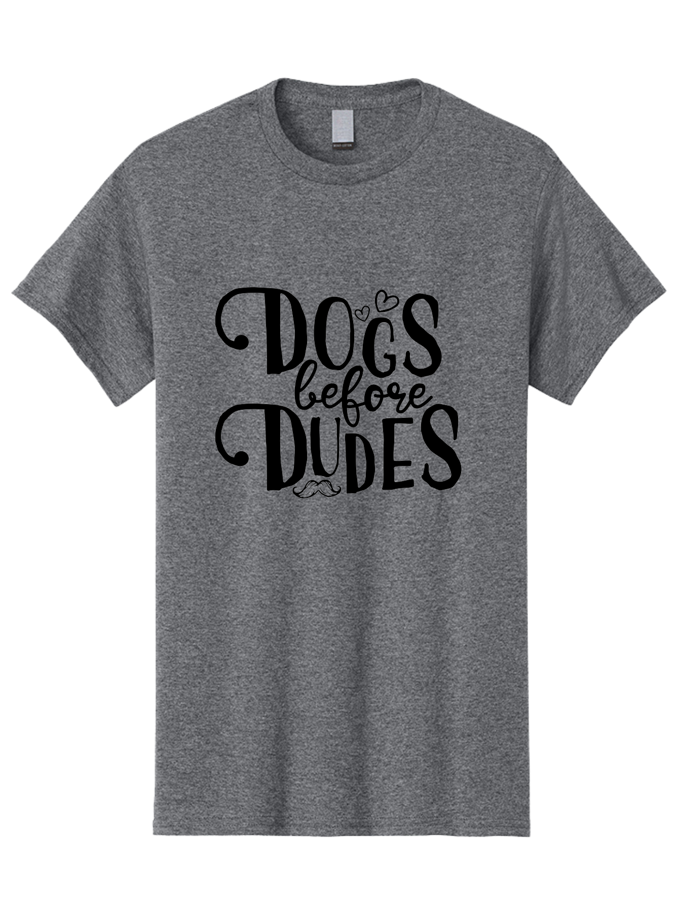Dogs-Before-Dudes Men'S Graphic Tee, 100% Cotton, Comfortable Casual Summer Wear, Machine Washable, Dog Lovers, Fun Quotes, Quirky Sayings, Puppy Love, Funny Phrases, Dog Mom, Dog Dad, Pet Owners Aac652 29