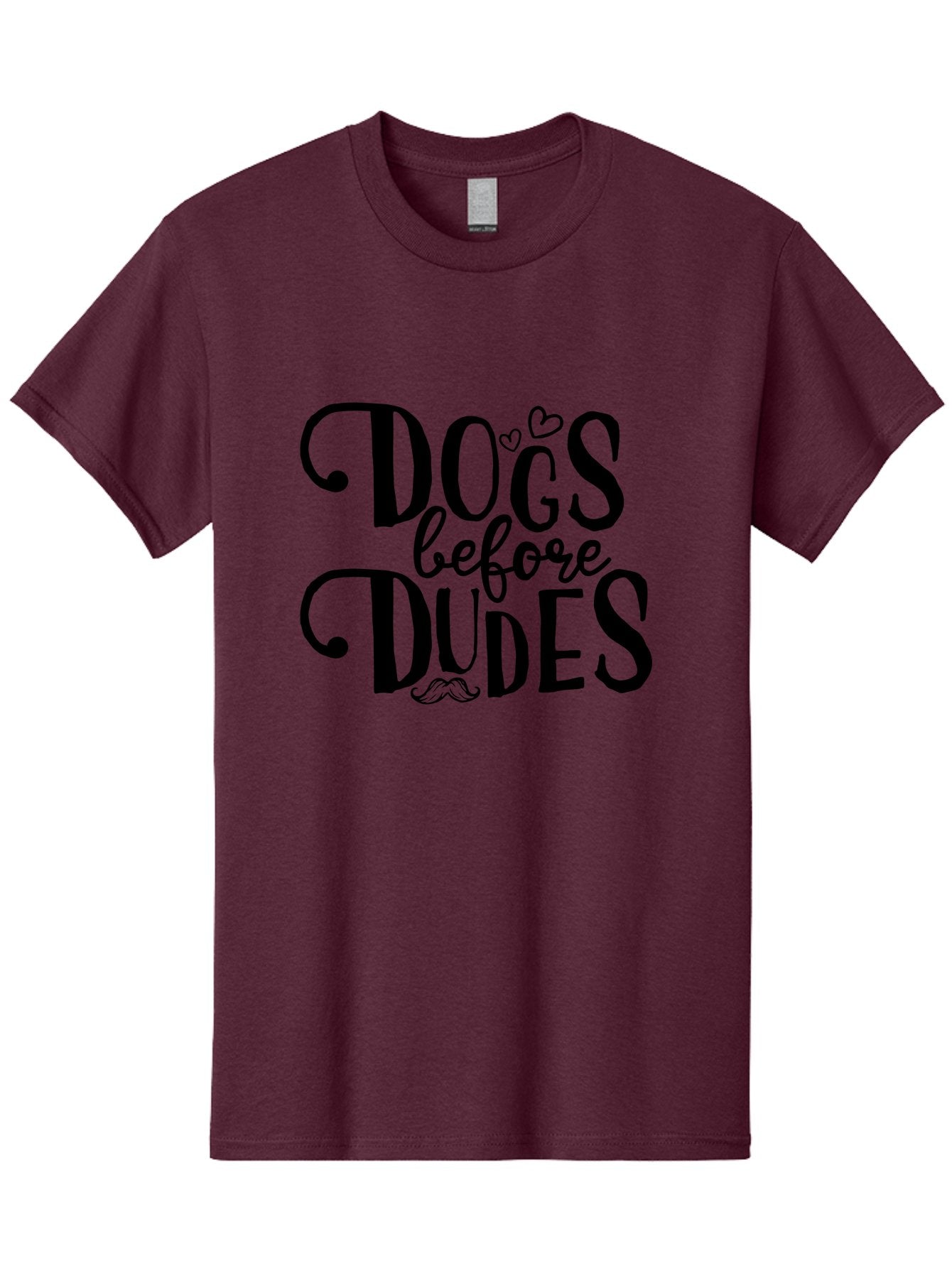 Dogs-Before-Dudes Men'S Graphic Tee, 100% Cotton, Comfortable Casual Summer Wear, Machine Washable, Dog Lovers, Fun Quotes, Quirky Sayings, Puppy Love, Funny Phrases, Dog Mom, Dog Dad, Pet Owners Aac652