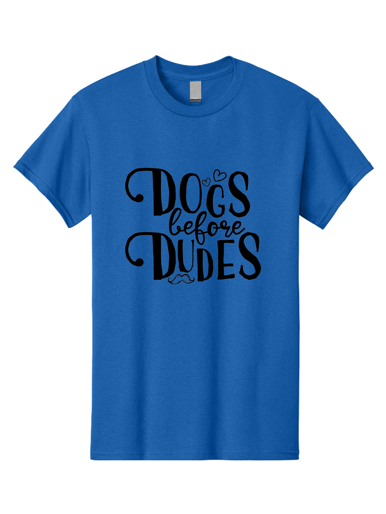 Dogs-Before-Dudes Men'S Graphic Tee, 100% Cotton, Comfortable Casual Summer Wear, Machine Washable, Dog Lovers, Fun Quotes, Quirky Sayings, Puppy Love, Funny Phrases, Dog Mom, Dog Dad, Pet Owners Aac652 17