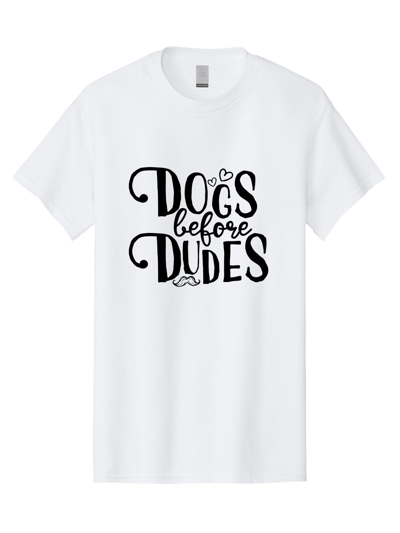 Dogs-Before-Dudes Men'S Graphic Tee, 100% Cotton, Comfortable Casual Summer Wear, Machine Washable, Dog Lovers, Fun Quotes, Quirky Sayings, Puppy Love, Funny Phrases, Dog Mom, Dog Dad, Pet Owners Aac652 7