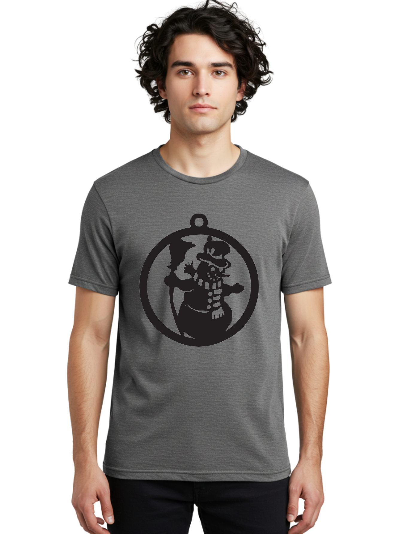 Duck-Hunt-Dog Men'S Graphic Tee, 100% Cotton, Comfortable Casual Summer Wear, Machine Washable, Magician Duck Character, Cartoon Silhouette, Mystical Illustration, Fantasy Art, Whimsical Design, Ornate Details, Medieval Inspired, Aac662