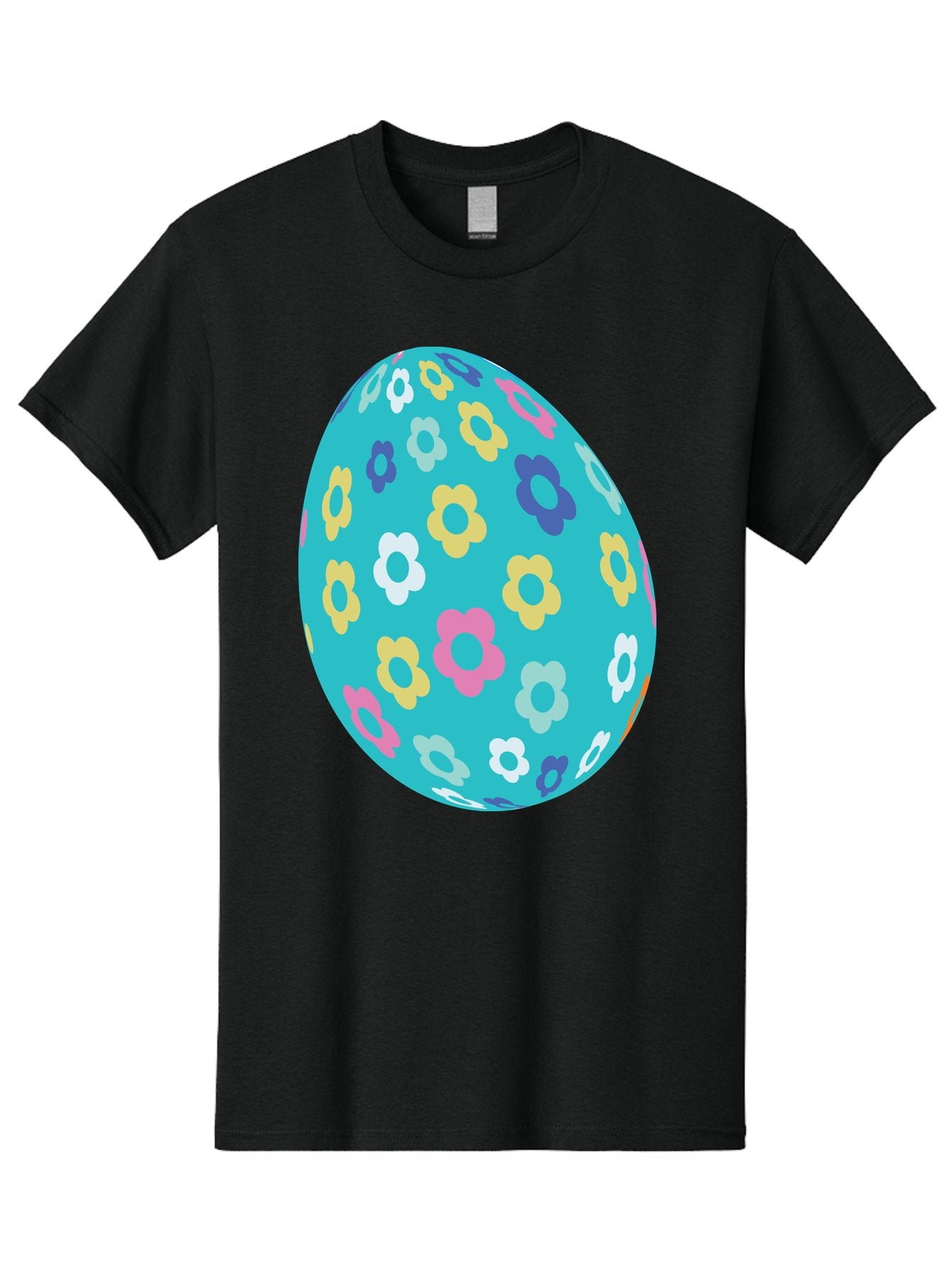 Easter-Egg-Flowers Men'S Graphic Tee, 100% Cotton, Comfortable Casual Summer Wear, Machine Washable, Easter Egg Decoration, Floral Pattern, Colorful Flowers, Pastel Colors, Spring Theme, Easter Celebration, Festive Design, Decorative Egg, Aac675 8