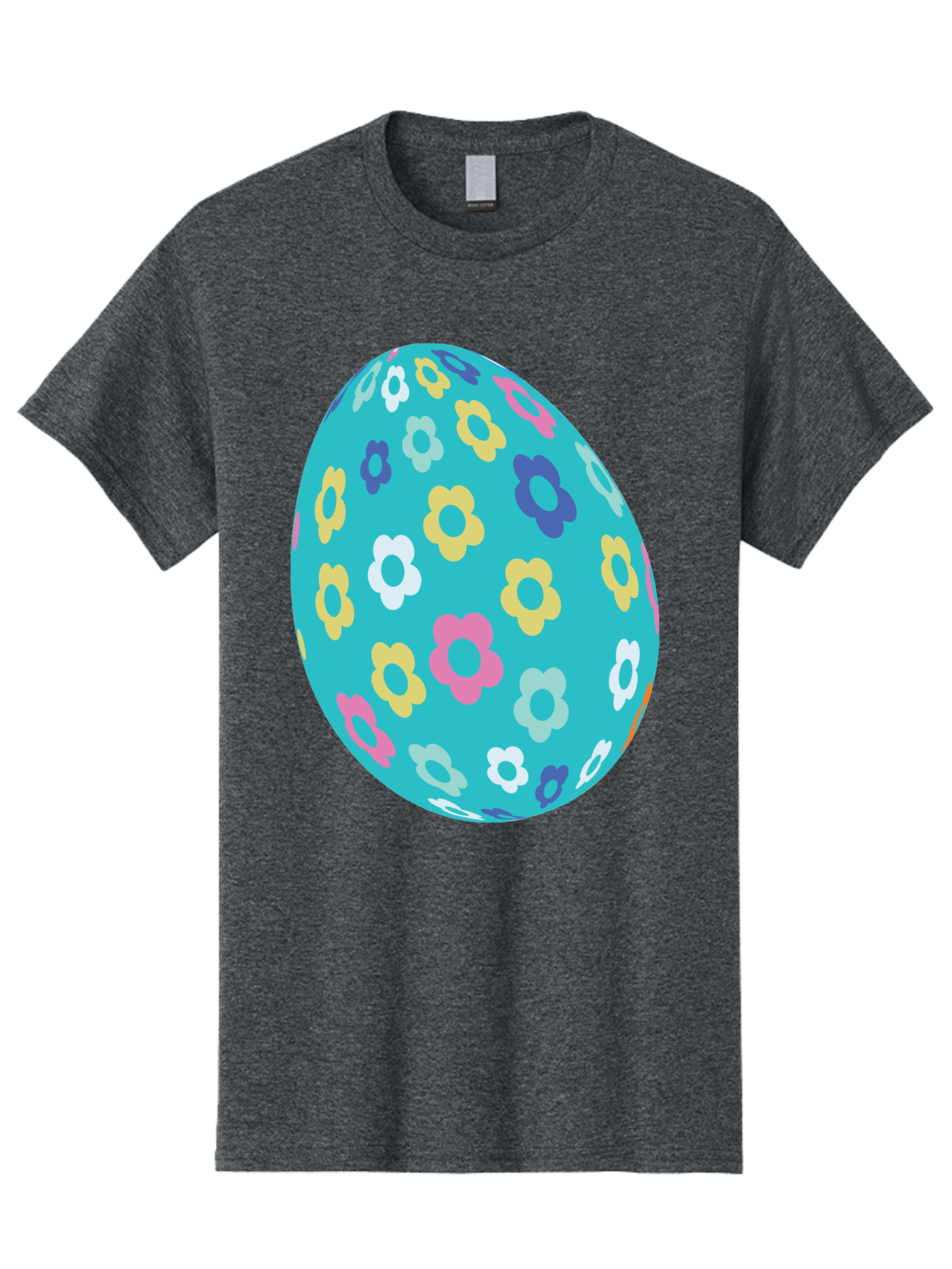 Easter-Egg-Flowers Men'S Graphic Tee, 100% Cotton, Comfortable Casual Summer Wear, Machine Washable, Easter Egg Decoration, Floral Pattern, Colorful Flowers, Pastel Colors, Spring Theme, Easter Celebration, Festive Design, Decorative Egg, Aac675 28