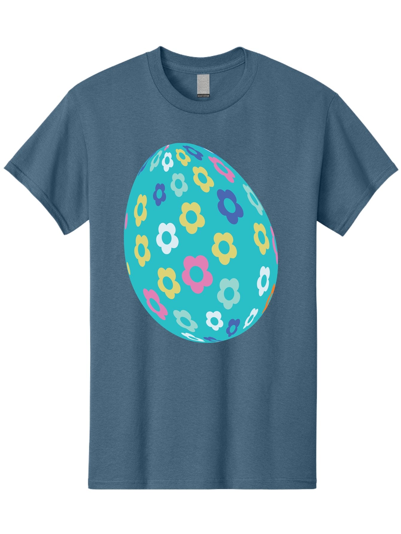 Easter-Egg-Flowers Men'S Graphic Tee, 100% Cotton, Comfortable Casual Summer Wear, Machine Washable, Easter Egg Decoration, Floral Pattern, Colorful Flowers, Pastel Colors, Spring Theme, Easter Celebration, Festive Design, Decorative Egg, Aac675 7
