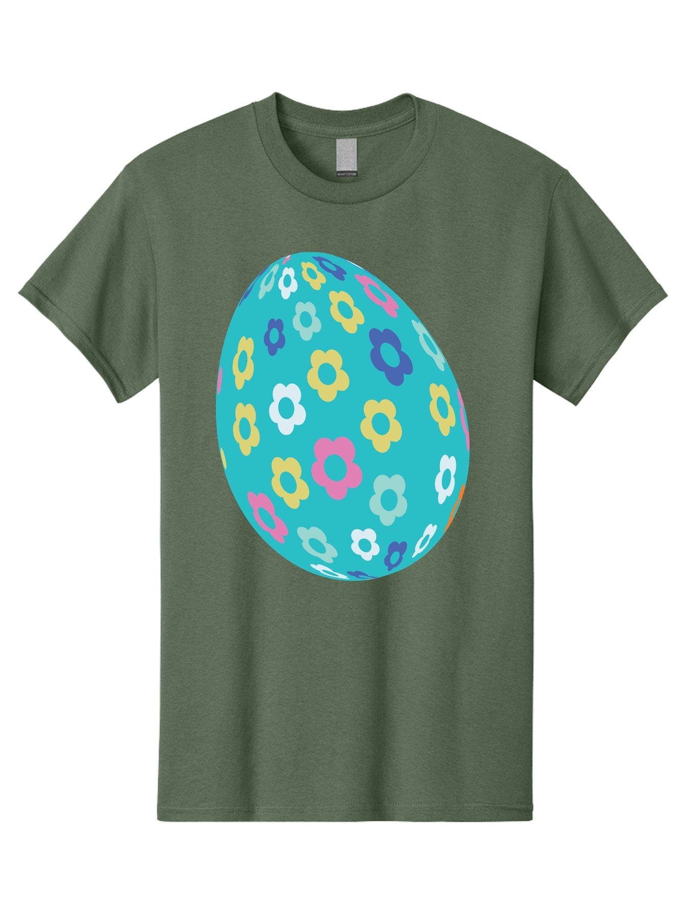 Easter-Egg-Flowers Men'S Graphic Tee, 100% Cotton, Comfortable Casual Summer Wear, Machine Washable, Easter Egg Decoration, Floral Pattern, Colorful Flowers, Pastel Colors, Spring Theme, Easter Celebration, Festive Design, Decorative Egg, Aac675 9