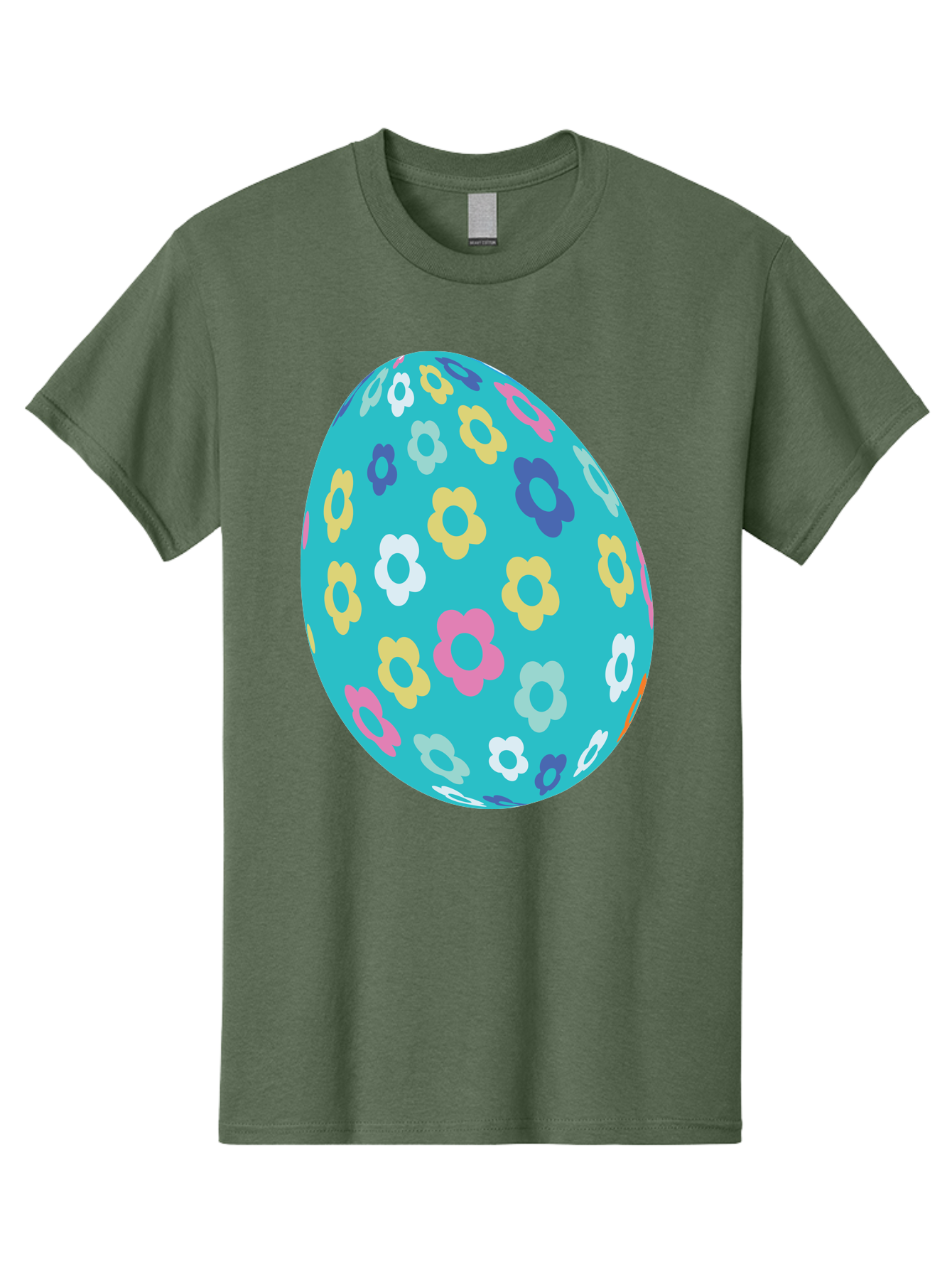 Easter-Egg-Flowers Men'S Graphic Tee, 100% Cotton, Comfortable Casual Summer Wear, Machine Washable, Easter Egg Decoration, Floral Pattern, Colorful Flowers, Pastel Colors, Spring Theme, Easter Celebration, Festive Design, Decorative Egg, Aac675 8