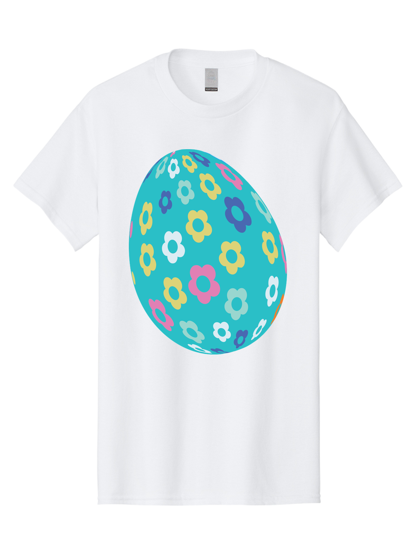 Easter-Egg-Flowers Men'S Graphic Tee, 100% Cotton, Comfortable Casual Summer Wear, Machine Washable, Easter Egg Decoration, Floral Pattern, Colorful Flowers, Pastel Colors, Spring Theme, Easter Celebration, Festive Design, Decorative Egg, Aac675 6