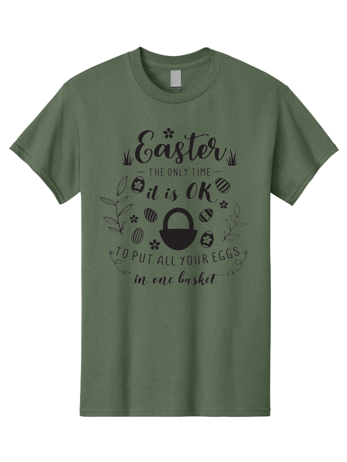 Easter-Eggs Men'S Graphic Tee, 100% Cotton, Comfortable Casual Summer Wear, Machine Washable, Easter Eggs, Egg Basket, Easter Basket, Egg Hunt, Spring Flowers, Easter Quote, Funny Easter, Easter Humor, Egg Decoration Aac677 23