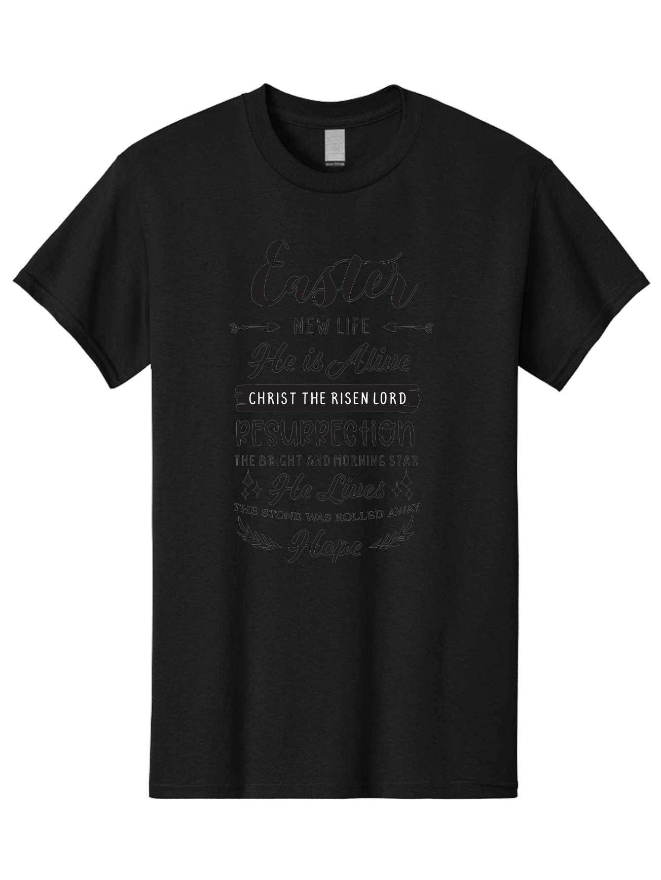 Easter Men'S Graphic Tee, 100% Cotton, Comfortable Casual Summer Wear, Machine Washable, Easter Message, He Is Alive, Christ The Risen Lord, Resurrection, New Life, Hope, Christian Faith, Biblical Scripture, Inspirational Quote, Aac678 11